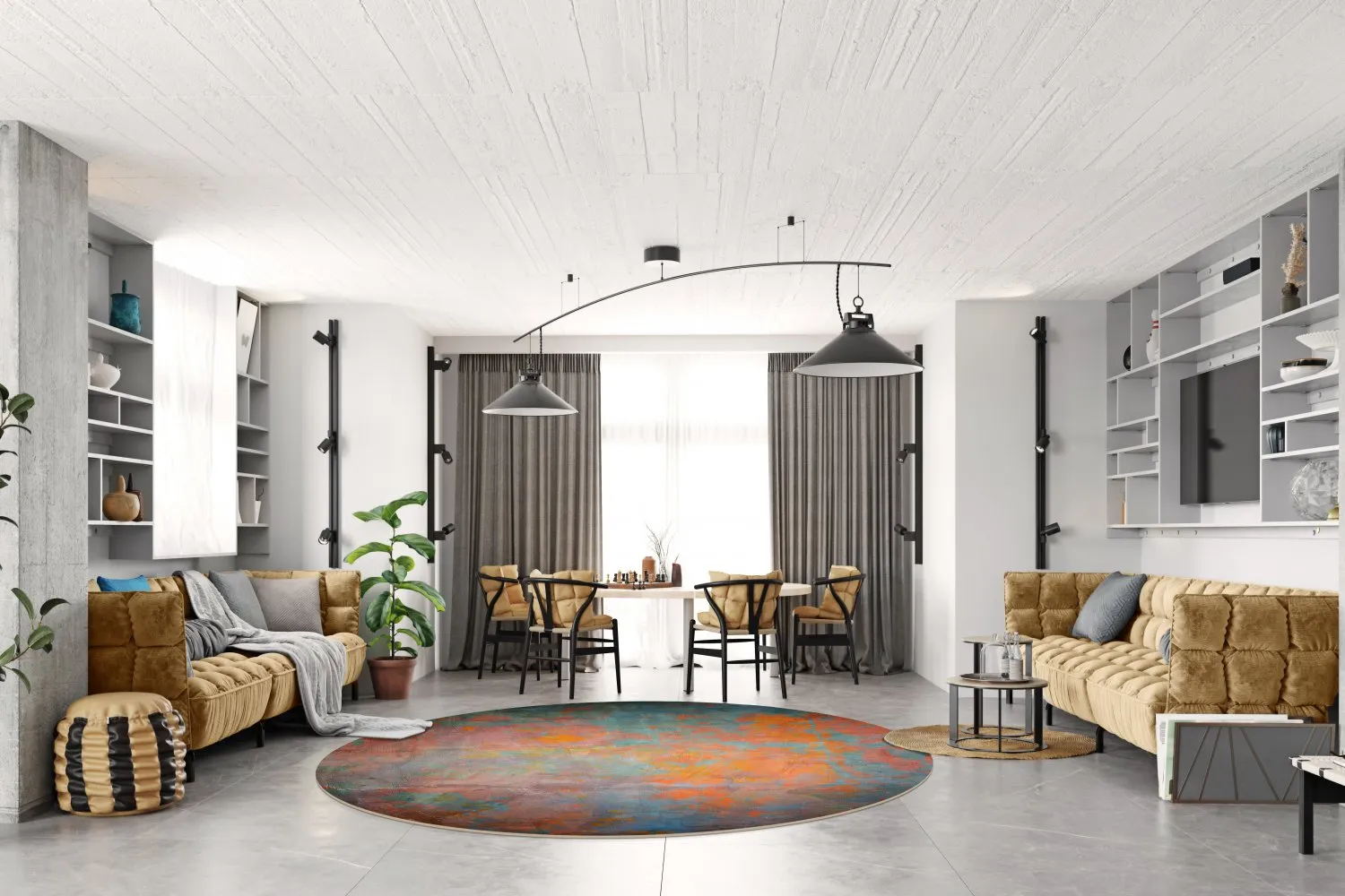 Rund Teppich - Foggia (multi)