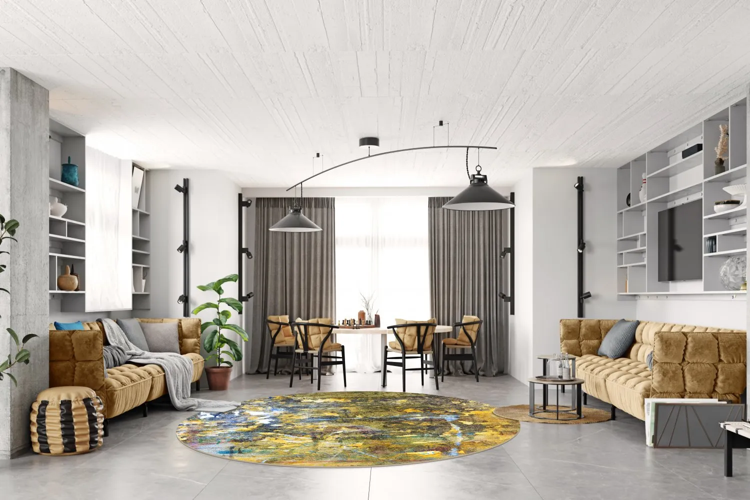 Rund Teppich - Catania (multi)