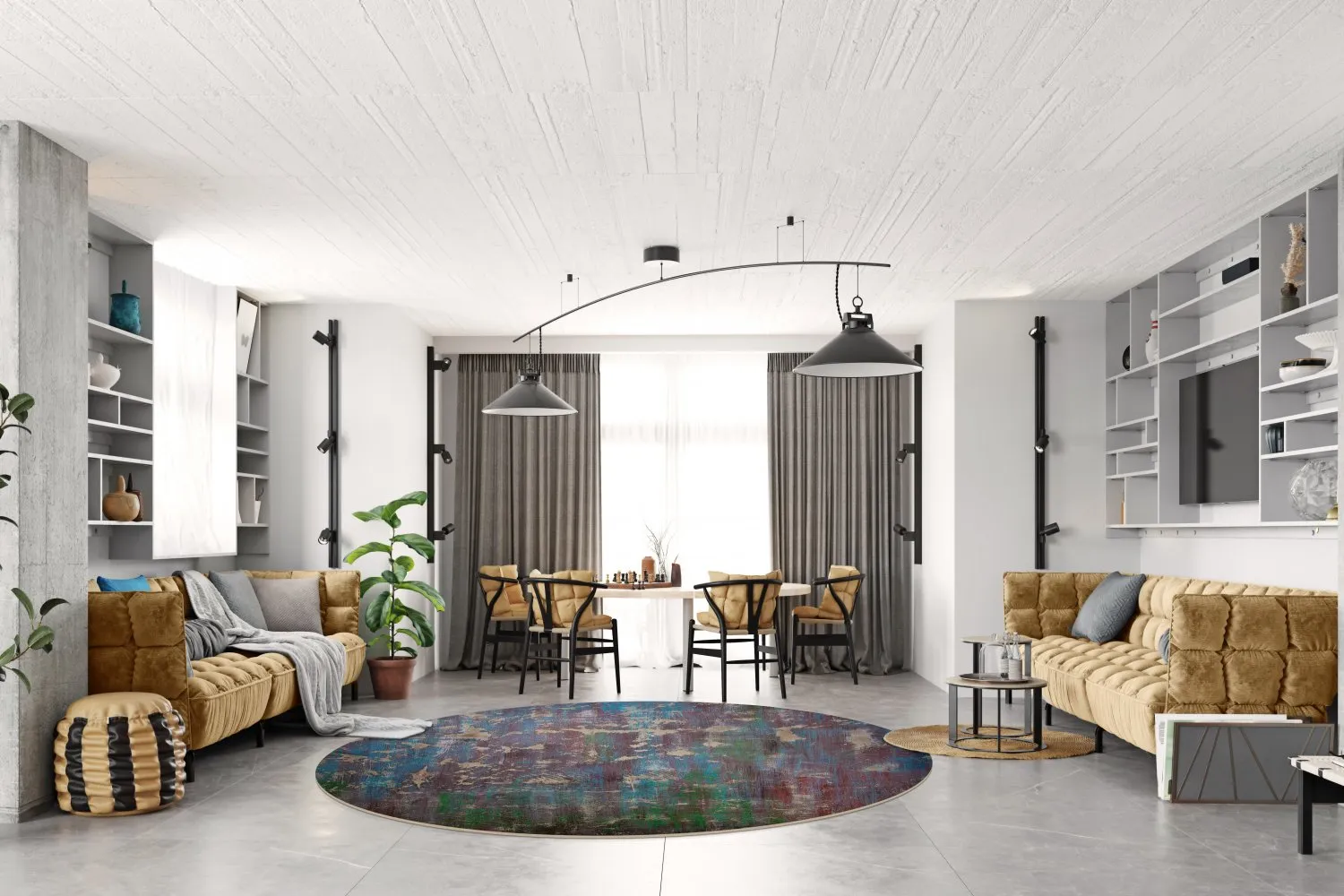 Rund Teppich - Aviano (multi)