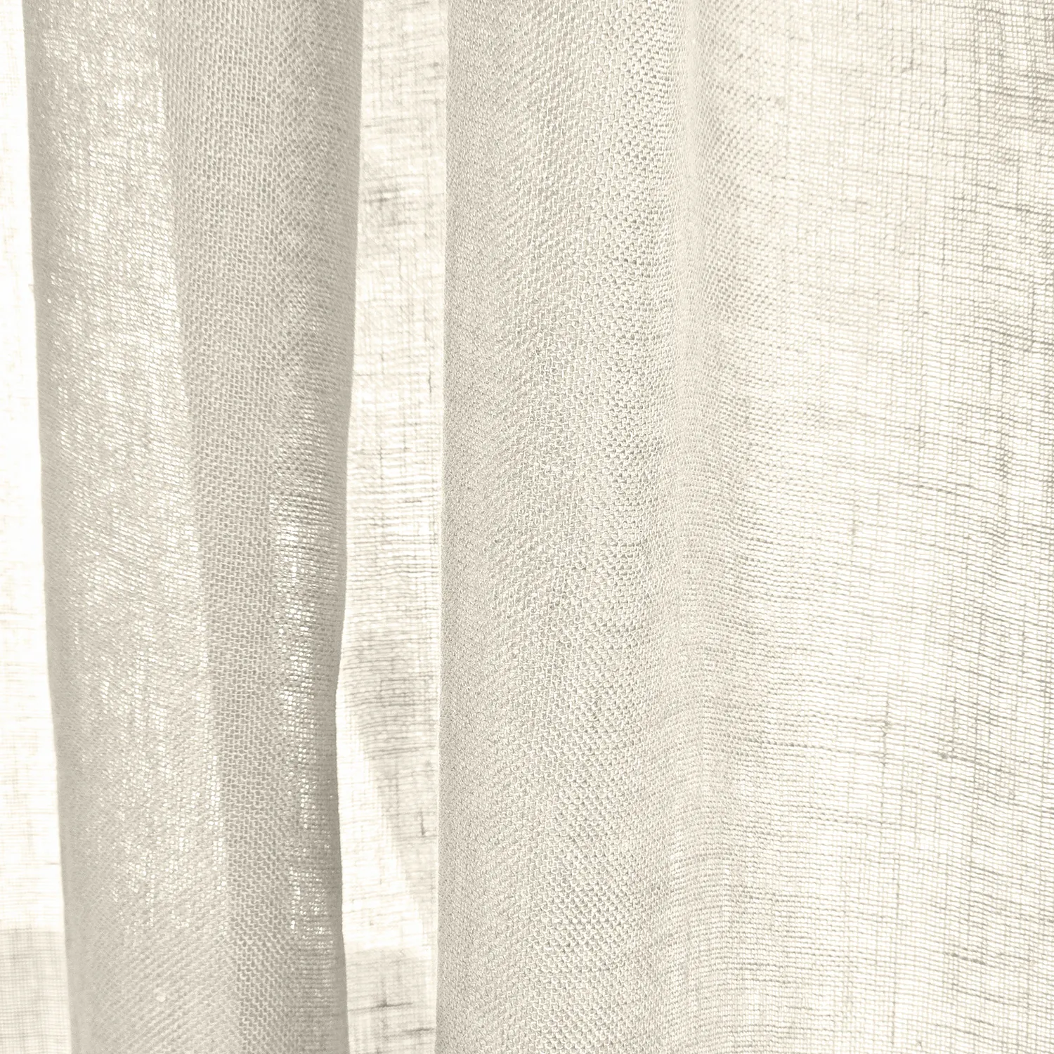 Rideaux Lot de 2 - Rideau en lin Noemi (crème)