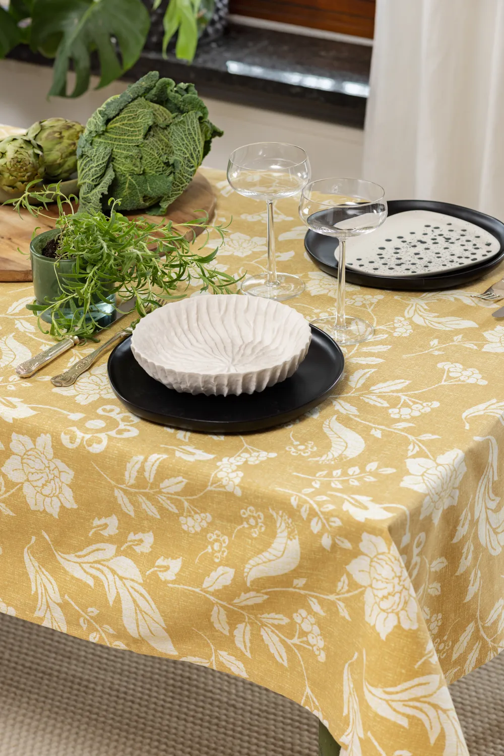 Nappe en coton Onni (jaune)