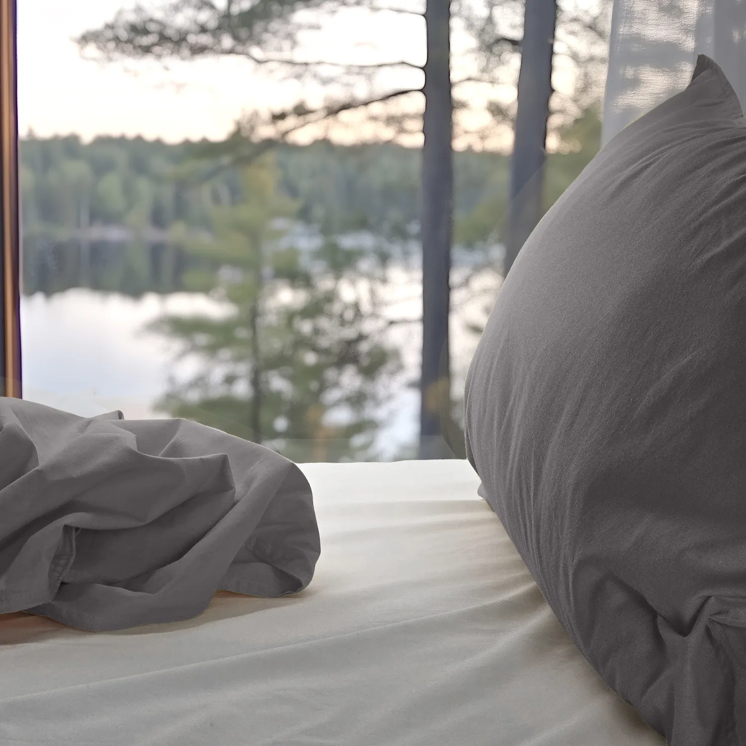 Taie d’oreiller - Lysander (gris foncé)