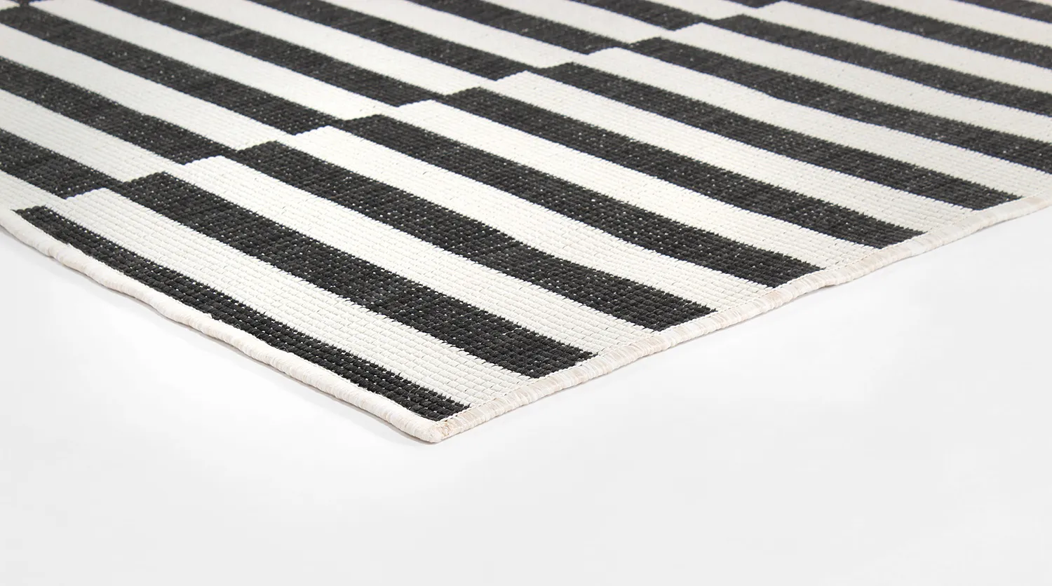 Teppich für innen und außen - Otto (schwarz)