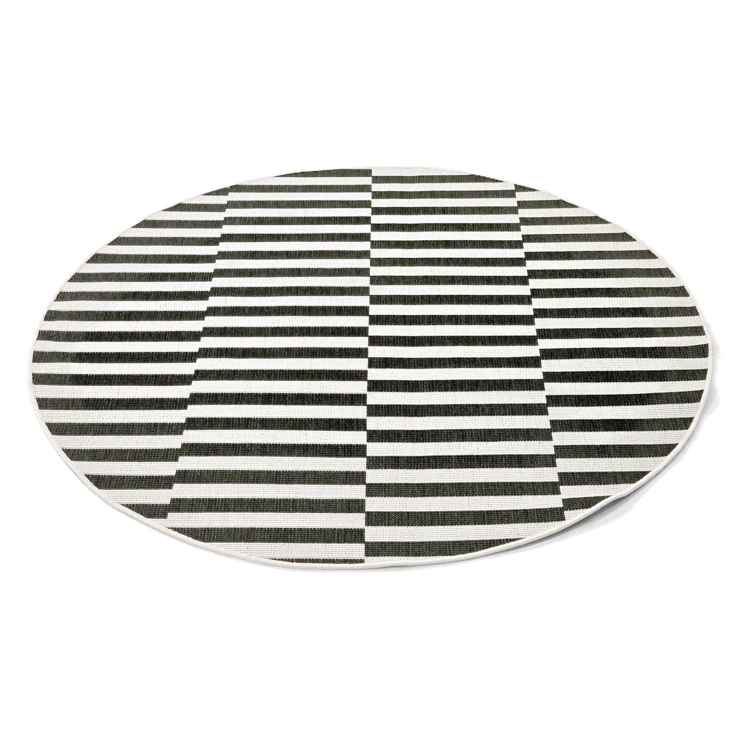 Rund Teppich - Indoor/Outdoor Otto (schwarz)