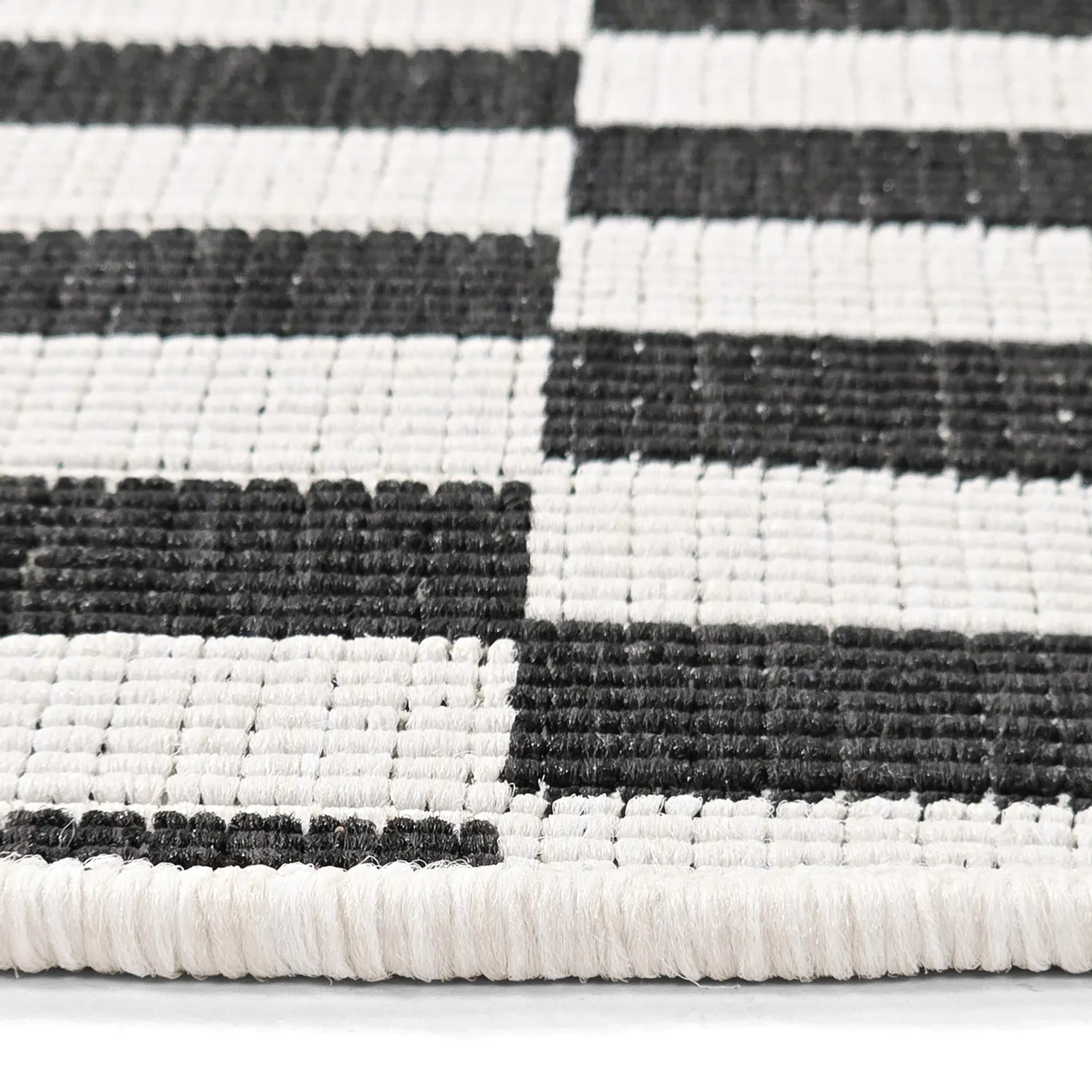 Rund Teppich - Indoor/Outdoor Otto (schwarz)