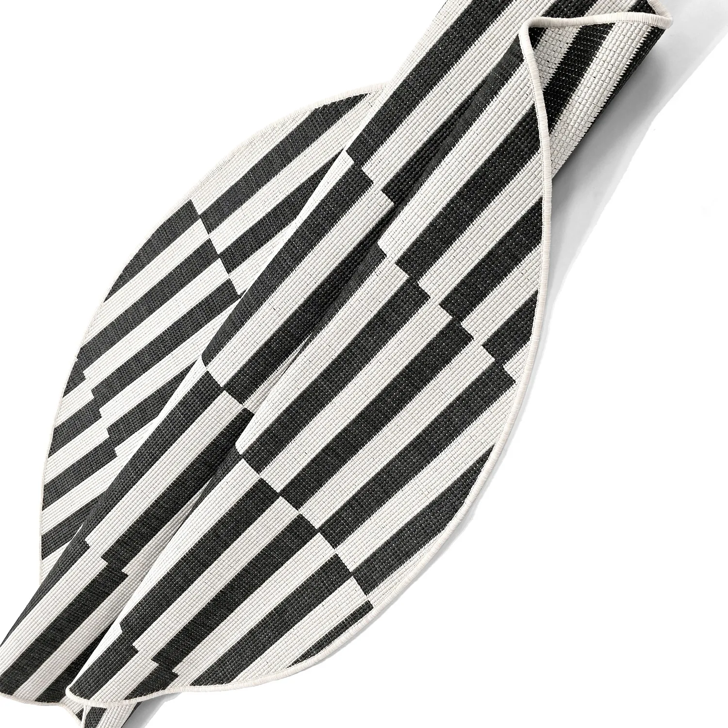 Rund Teppich - Indoor/Outdoor Otto (schwarz)