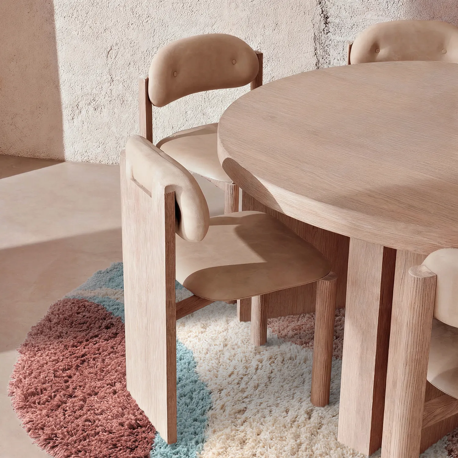 Ovaler Teppich - Tropea Natural Cotton Shaggy (multi)
