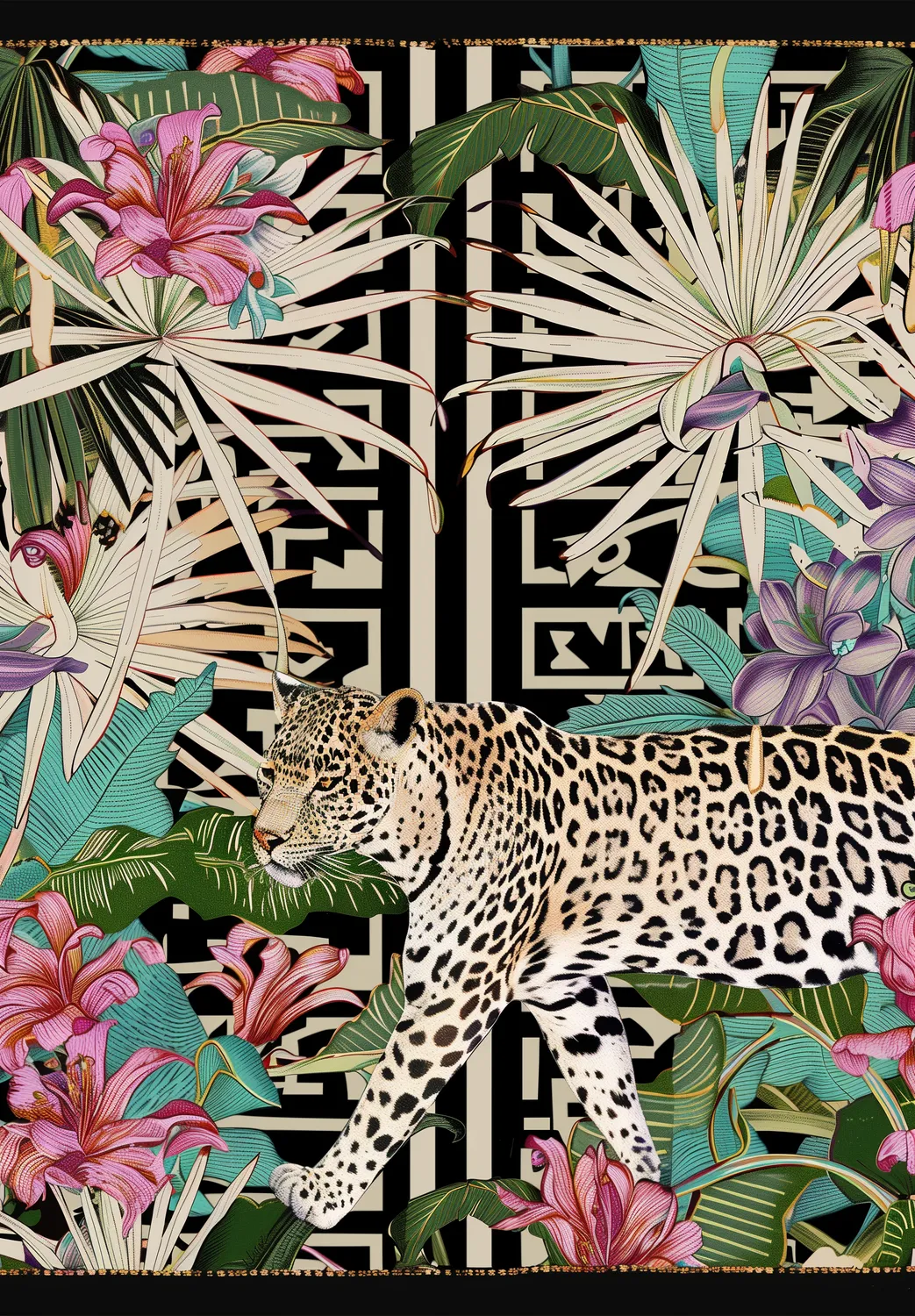 Wilton-Teppich - Panthera (mehrfarbig)