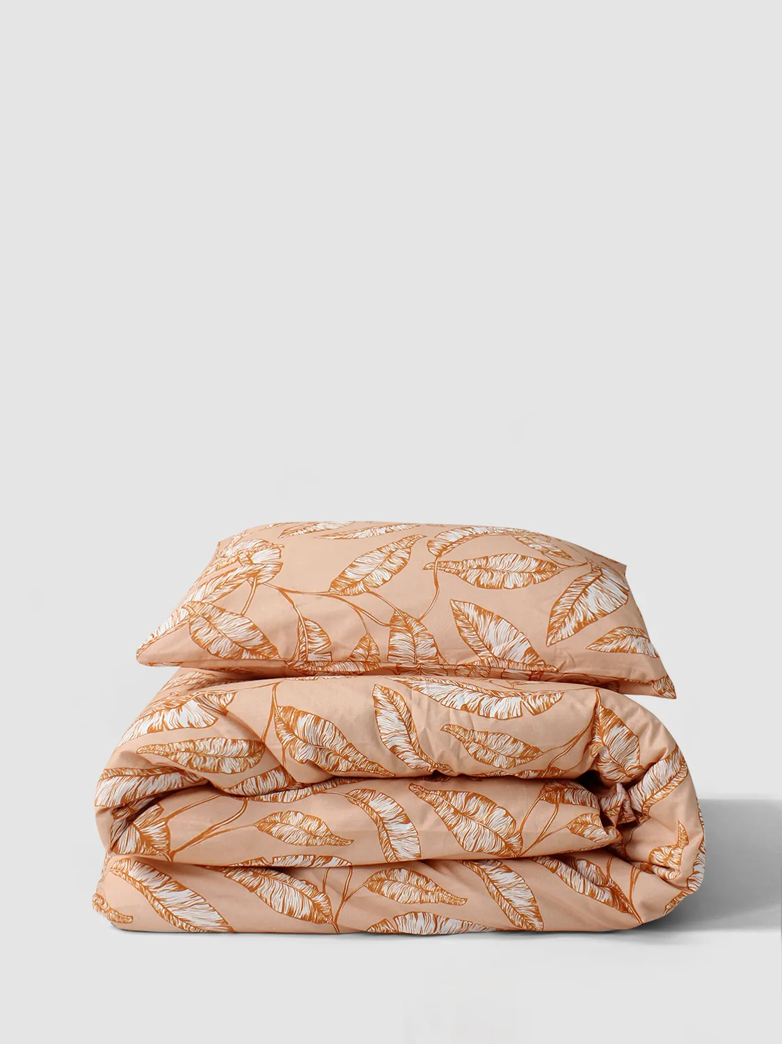 Ensemble de housse de couette - Leaves (orange)