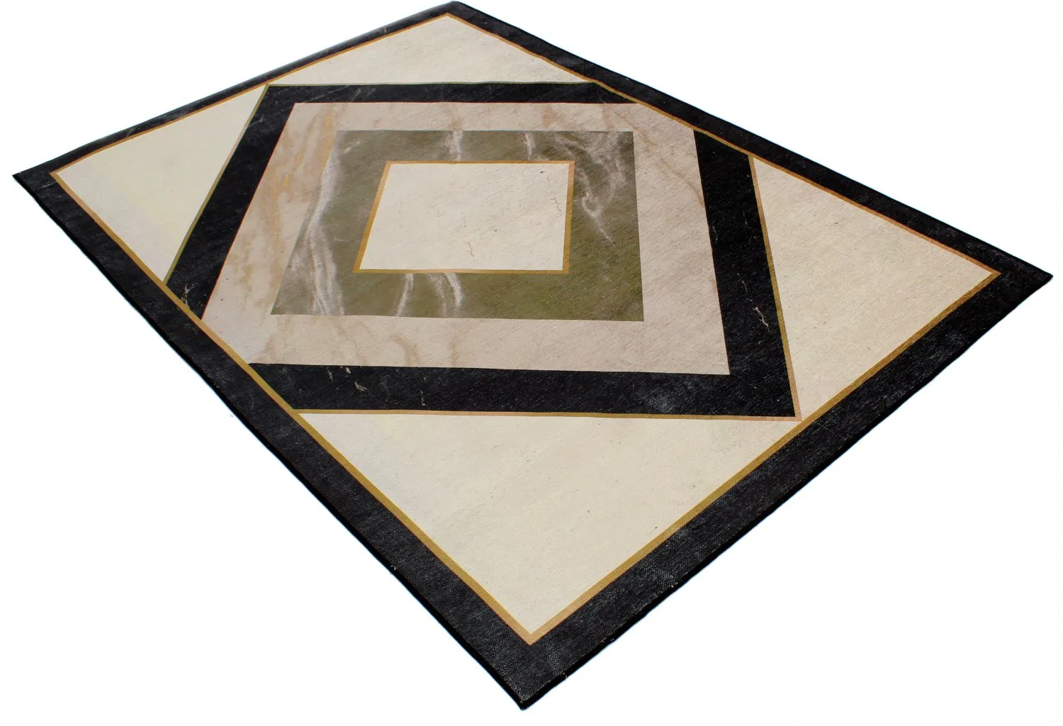 Wilton-Teppich - Pavia (beige/schwarz)