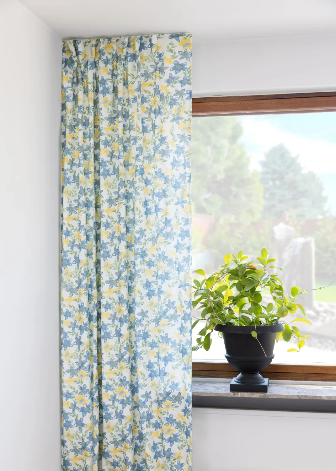 Rideaux - Rideau en coton Petite (bleu)