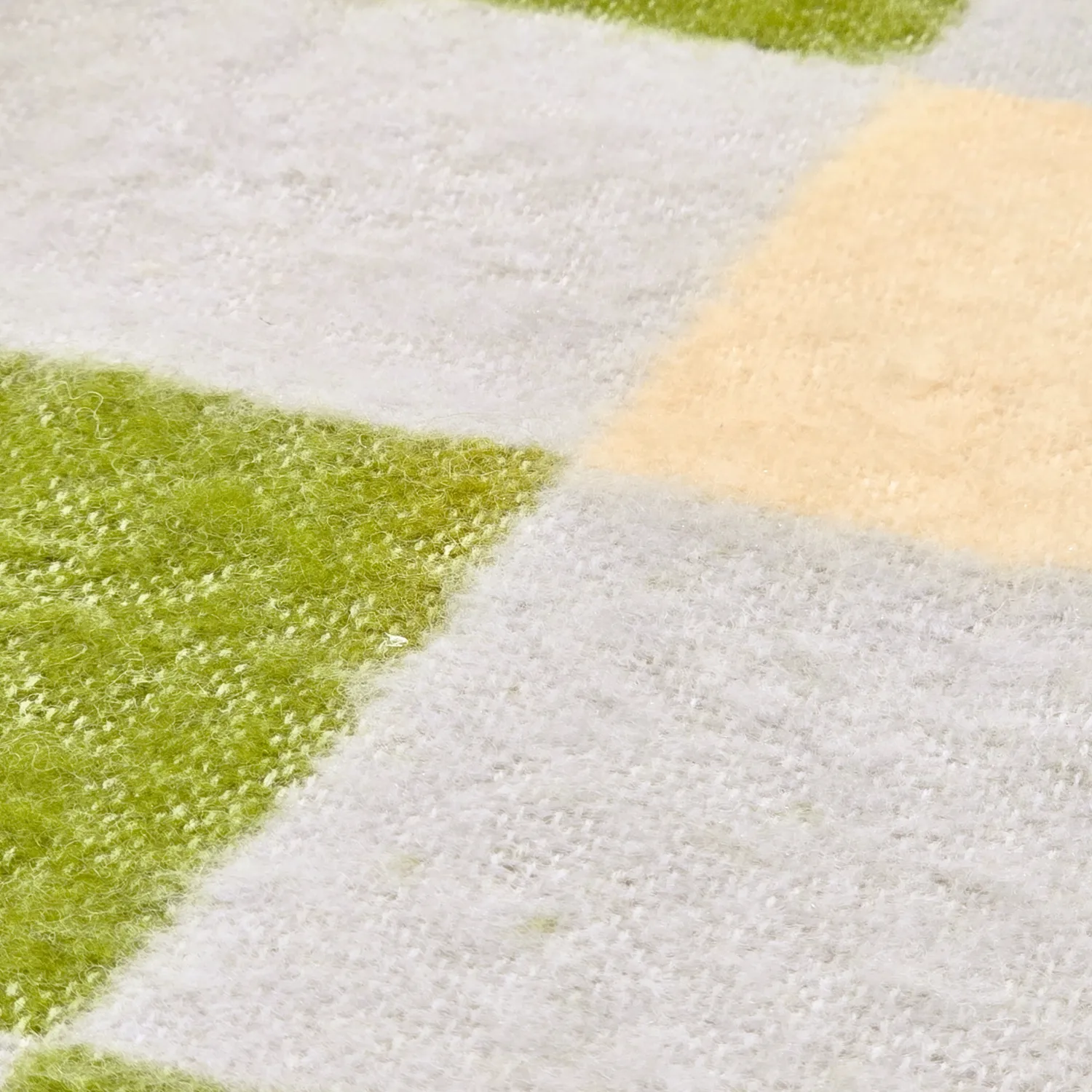 Plaids - Plaid en mélange de laine - Audrey Check (beige/vert/violet)