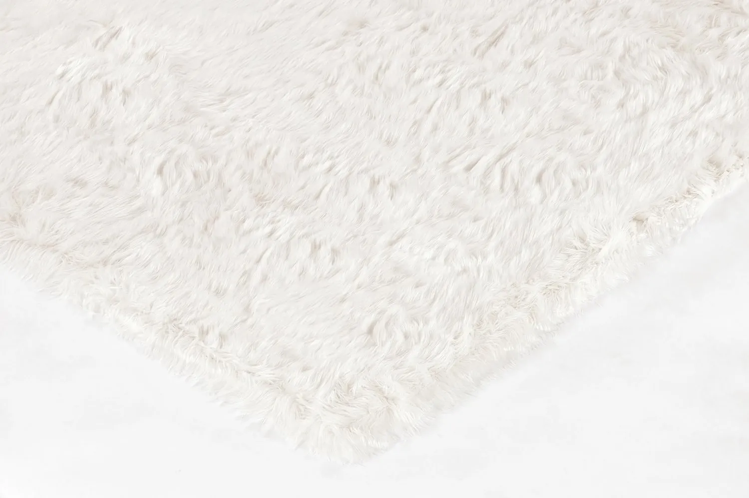 Tapis à poils longs - Pomaire (blanc)