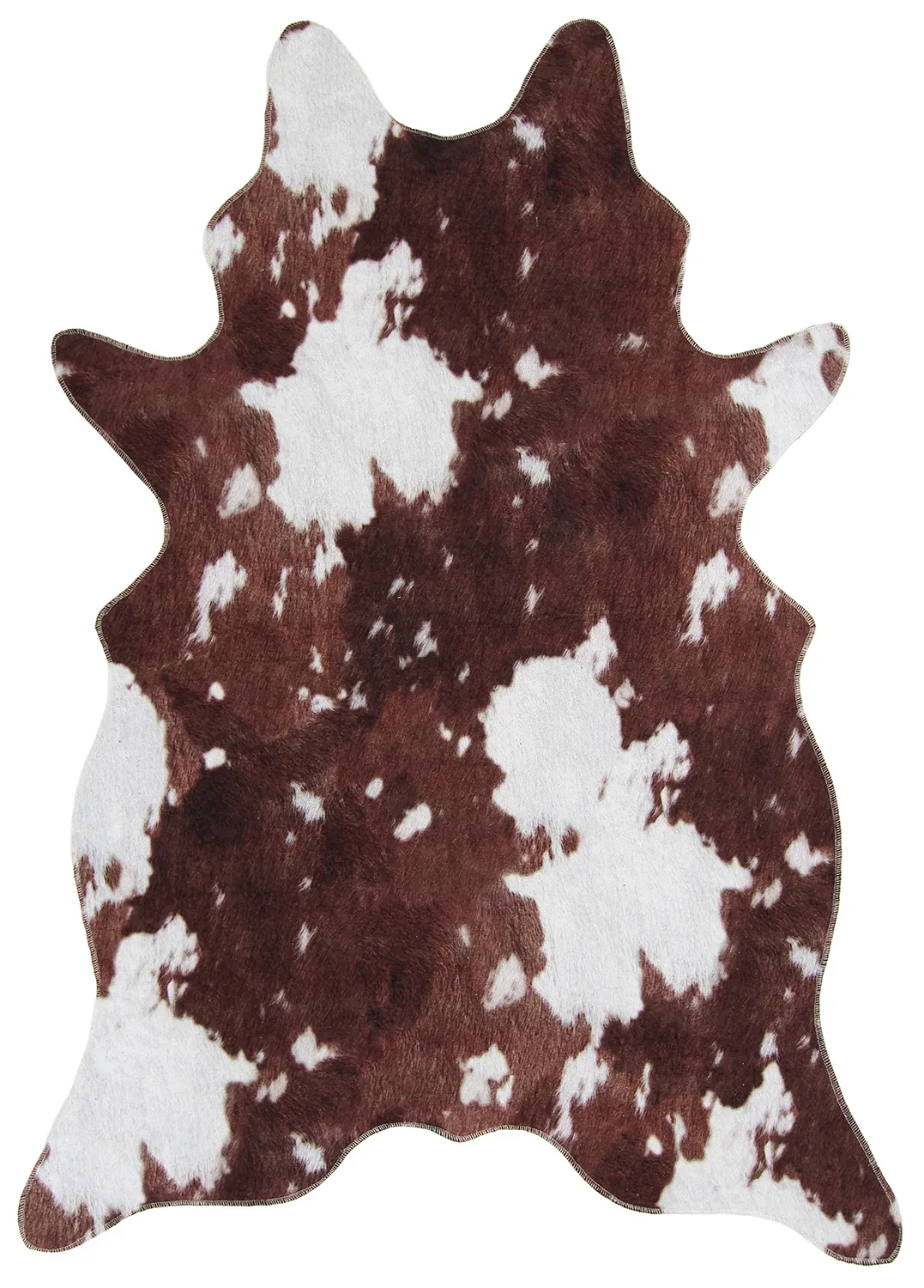 Wilton-Teppich - Valetta (braun/weiß)