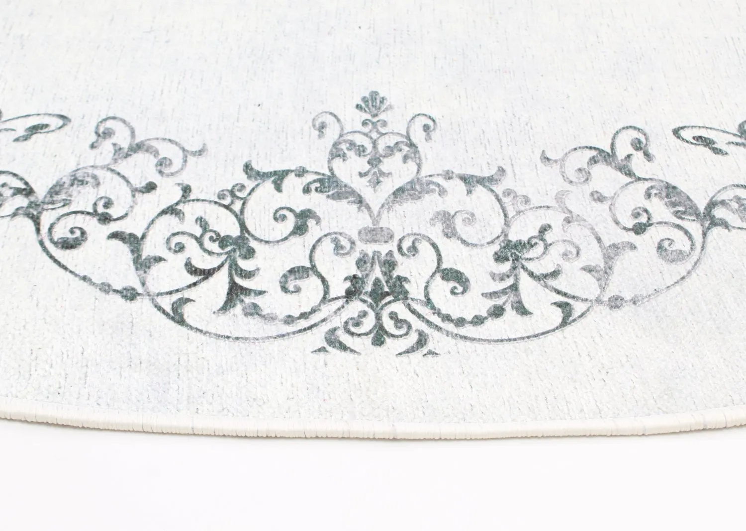 Rund Teppich - Santi (weiß/schwarz)