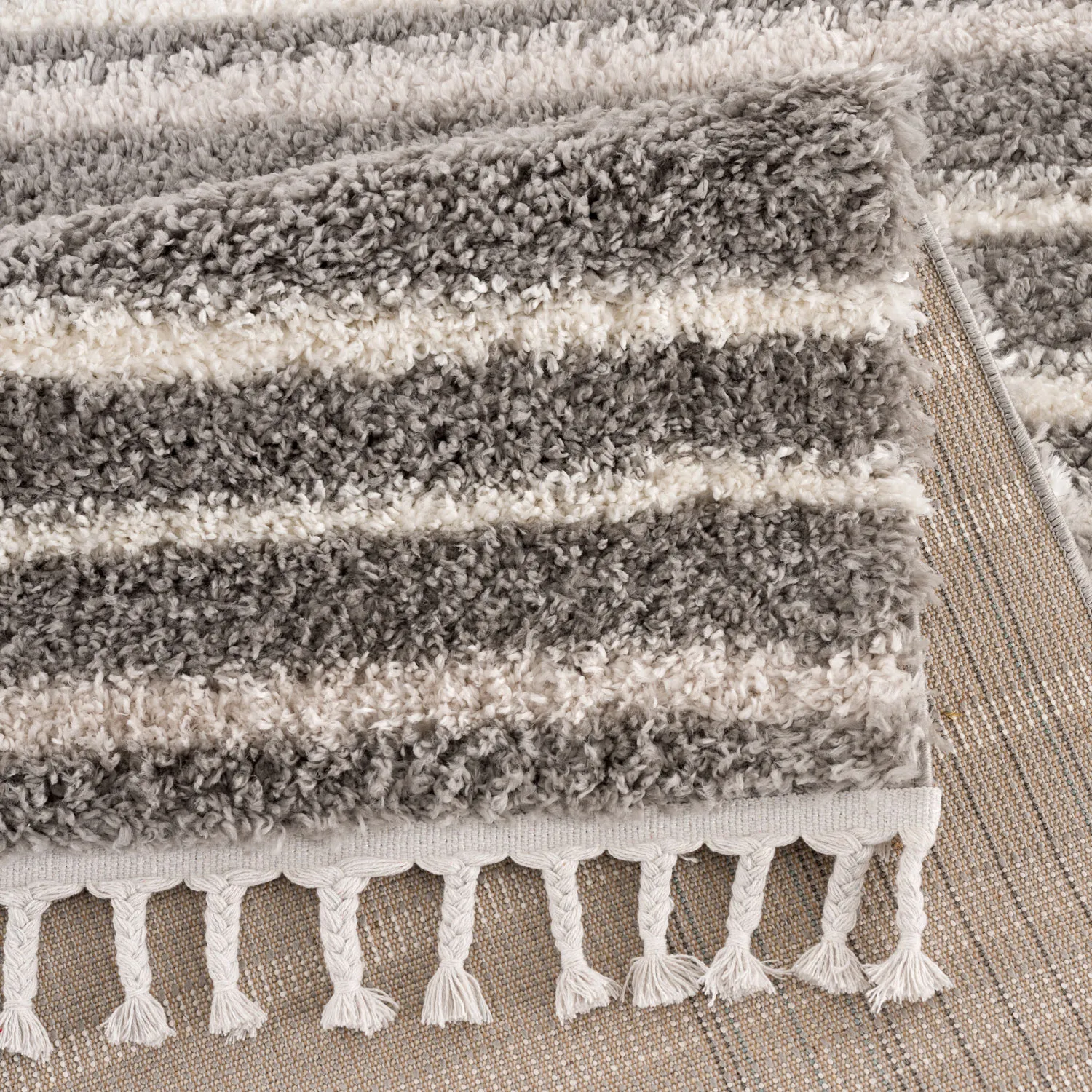 Hochflorteppiche - Manabi (grau)