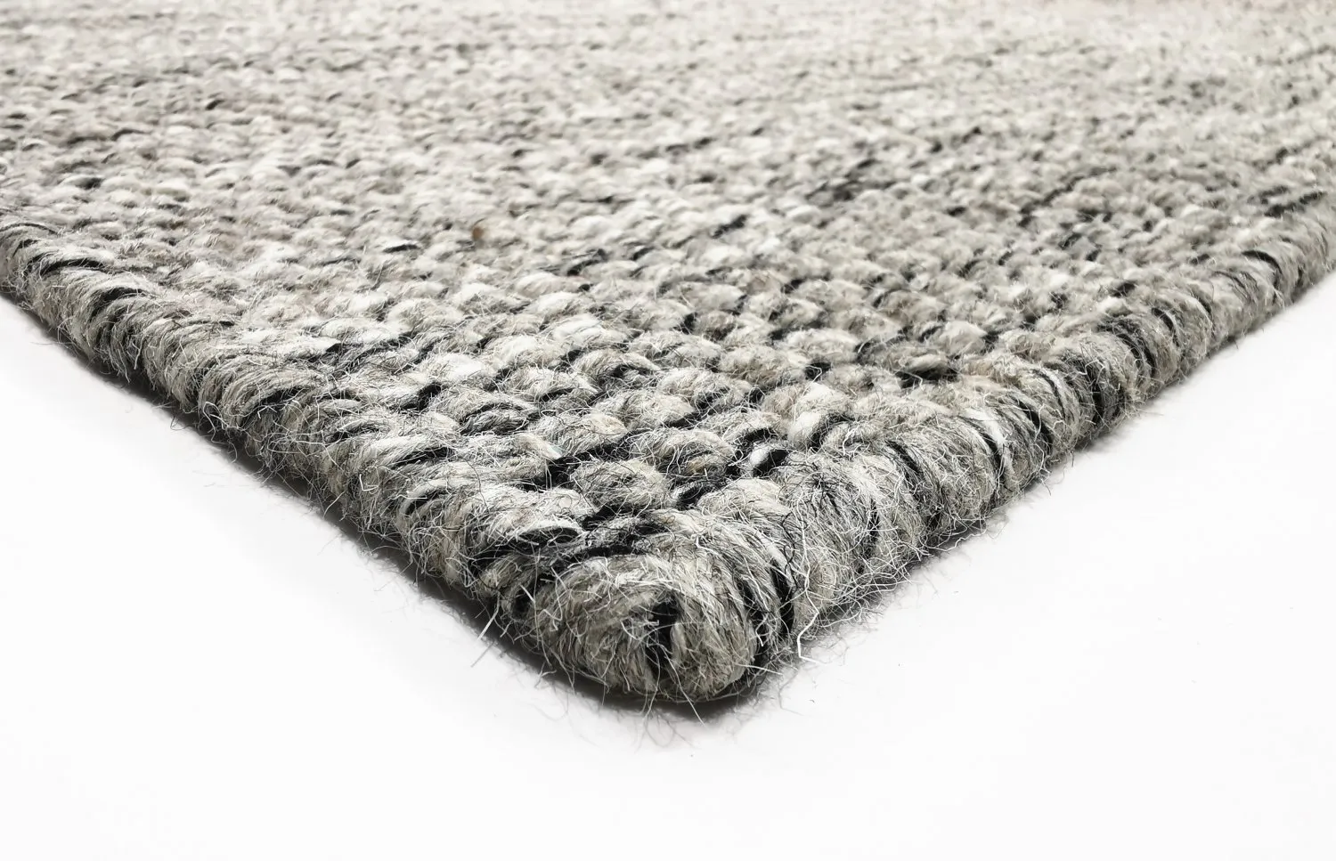 Wollteppich - Otago (grau/schwarz)