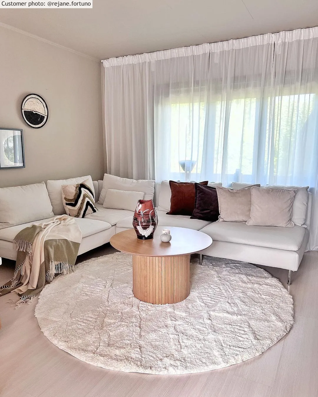 Runde Teppiche - Rostock (offwhite)