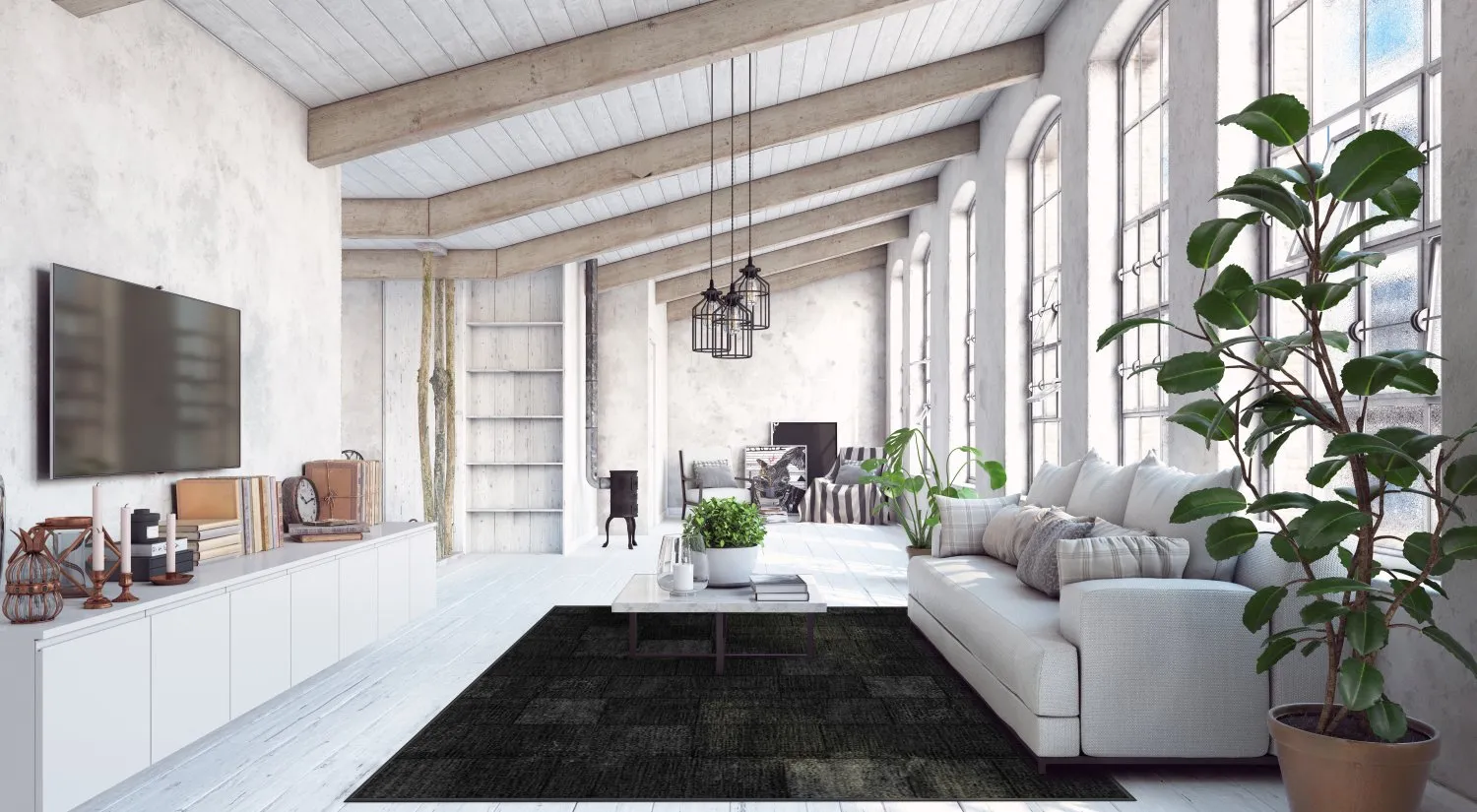 Wilton-Teppich - Karaman (schwarz)