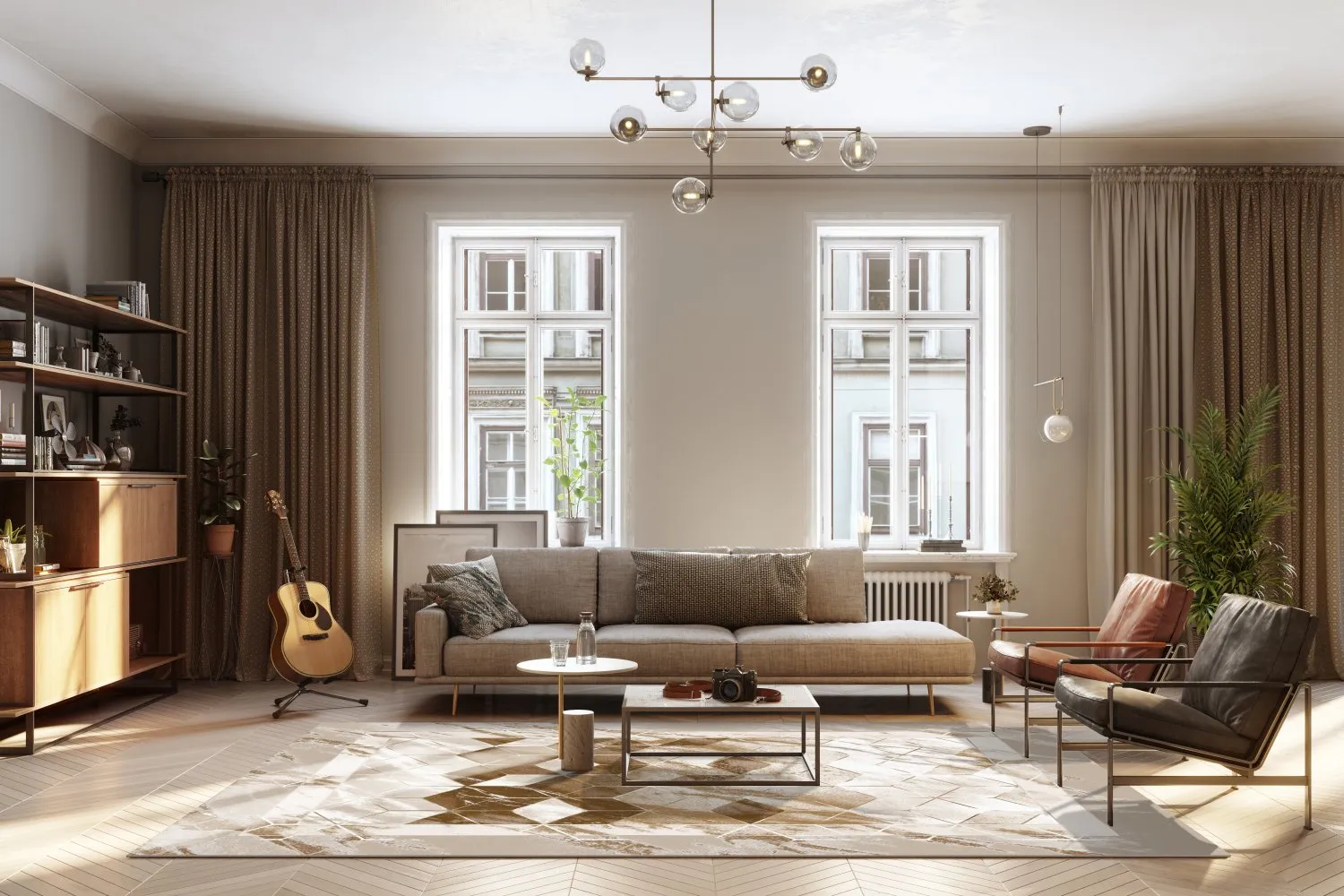 Wilton-Teppich - Castello (beige/weiß)