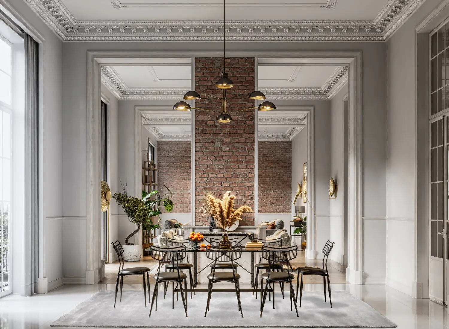 Recycled PET with viscose look (grau)