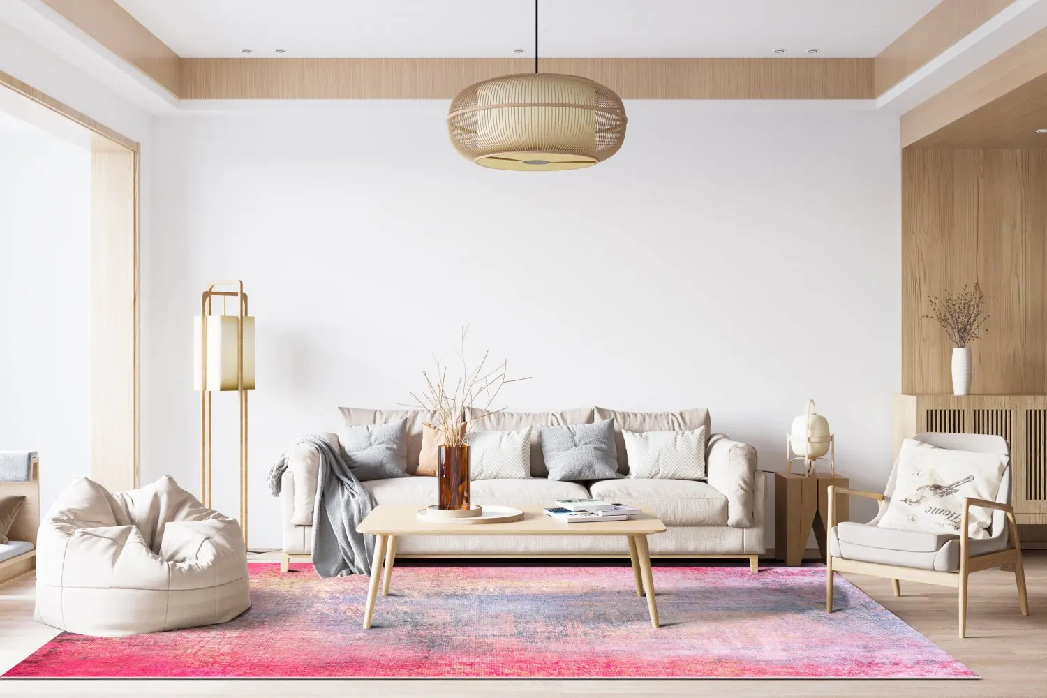 Wilton-Teppich - Perugia (rosa)