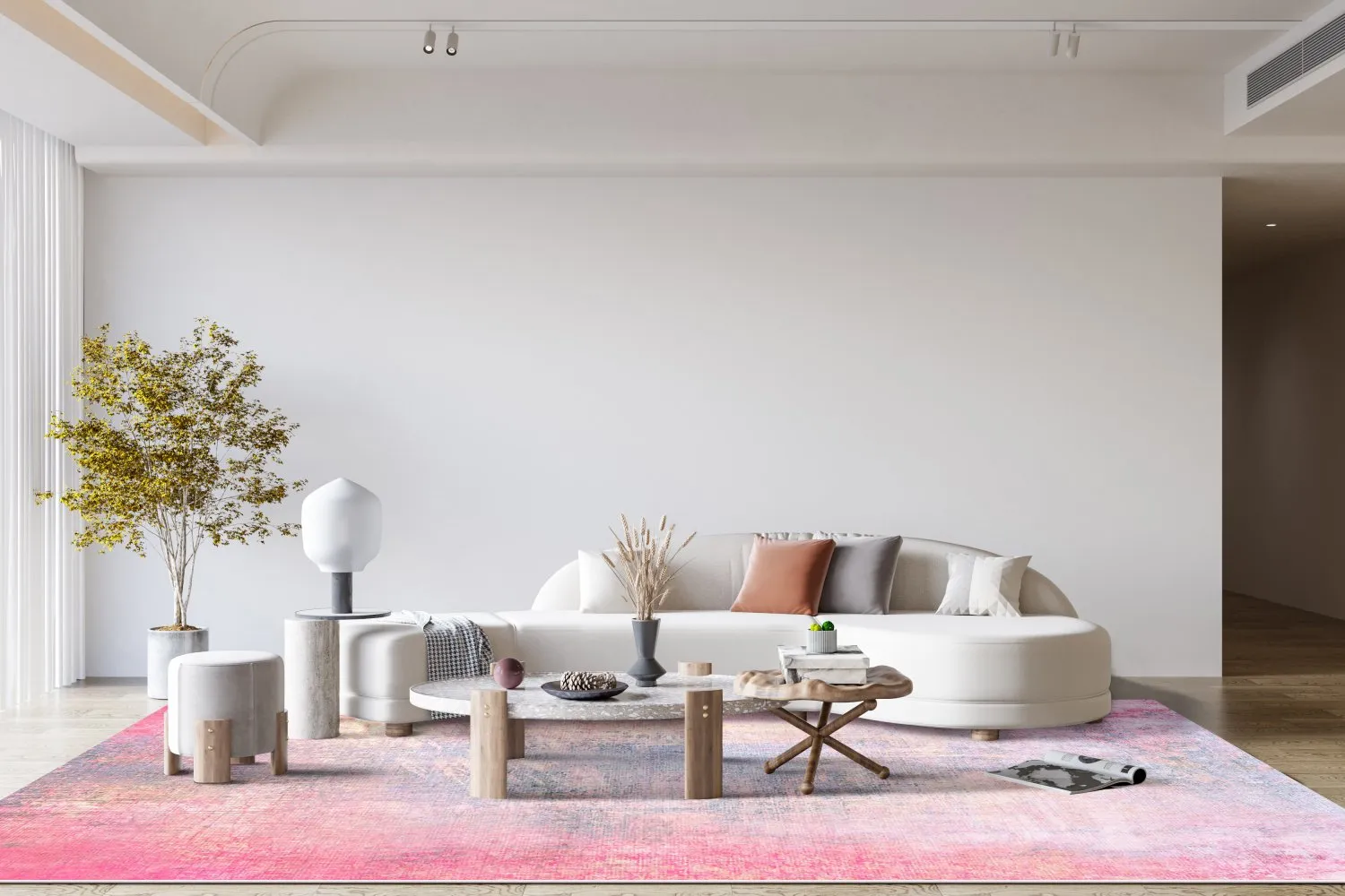 Wilton-Teppich - Perugia (rosa)