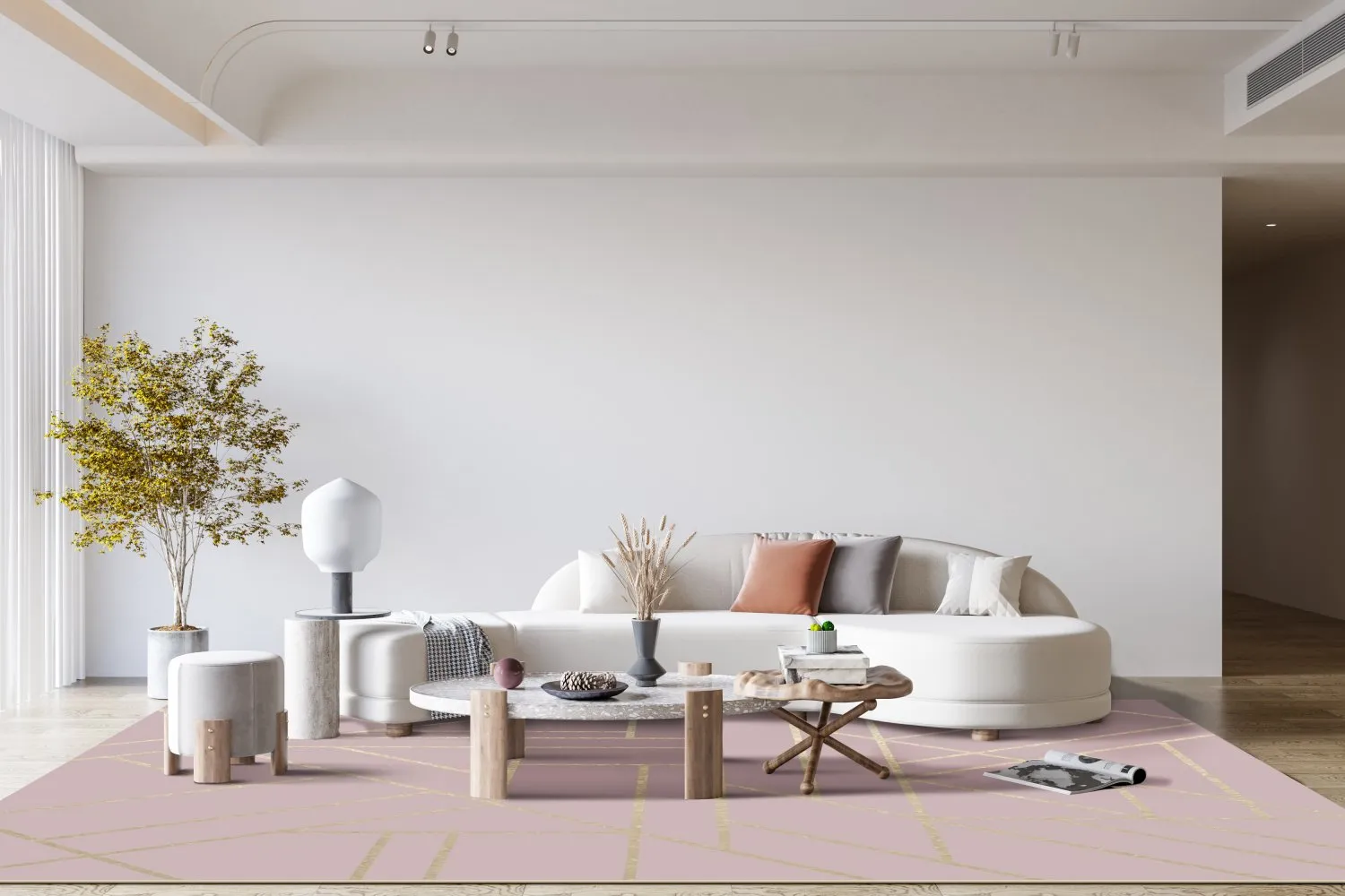 Wilton-Teppich - Marino (rosa)