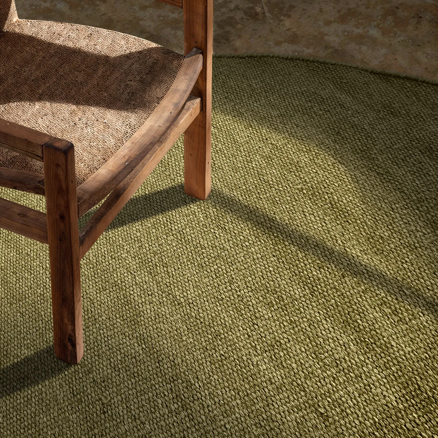 Rund Teppich - Hamilton (moosgrün)