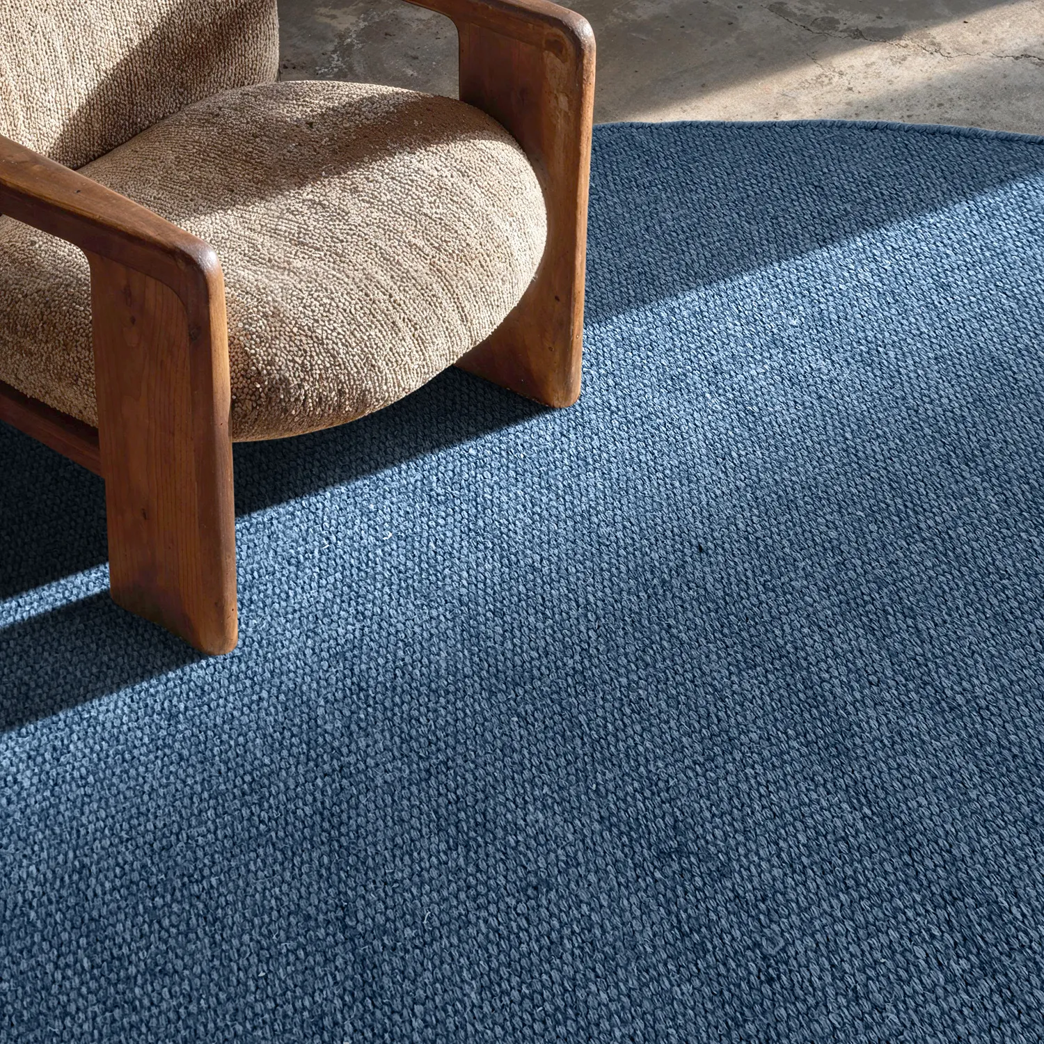 Rund Teppich - Hamilton (marineblau)