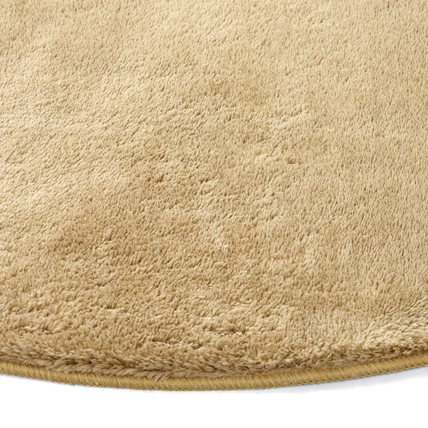 Tapis rond - Aranga Super Soft Fur (beige foncé)