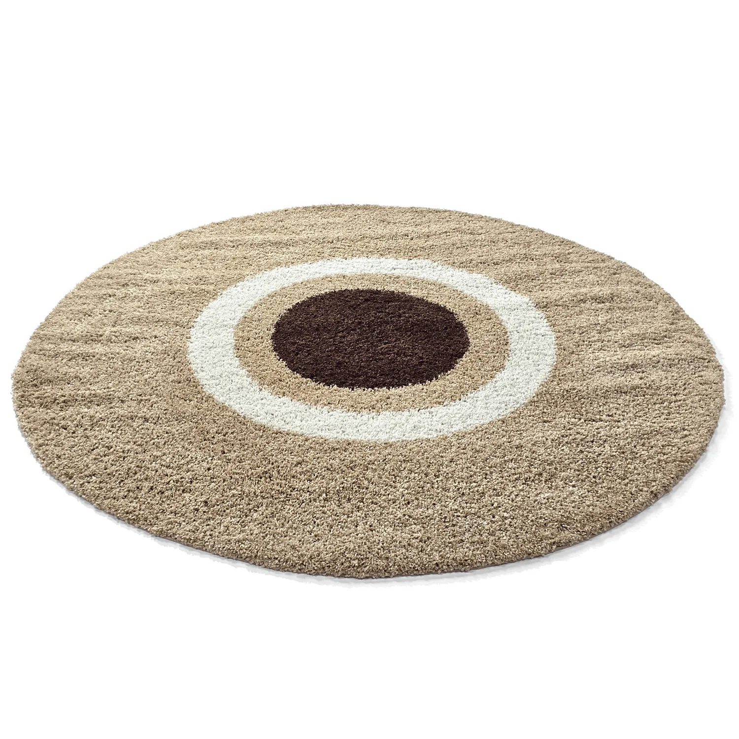 Runde Teppiche - Alsace (beige/weiß/braun)