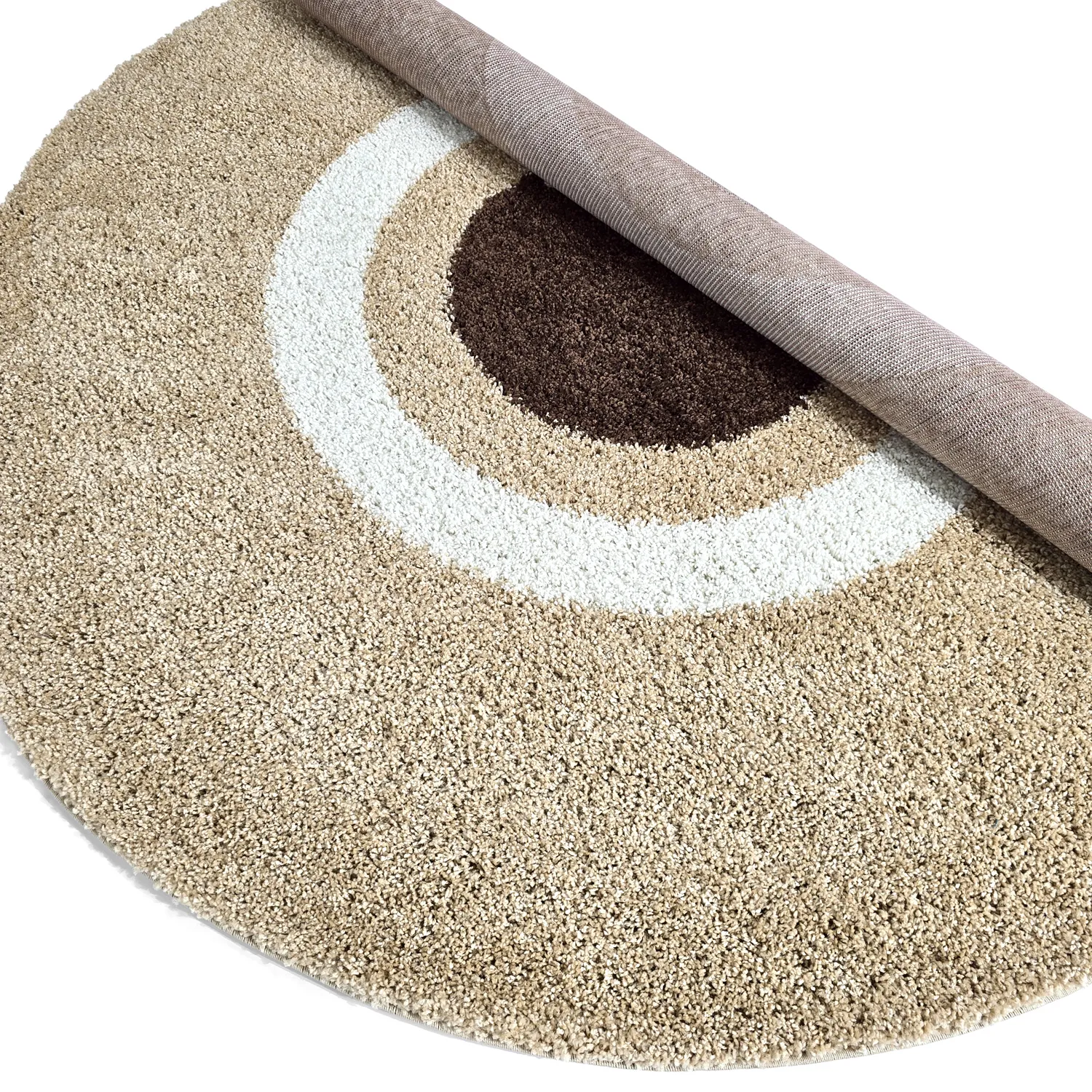 Runde Teppiche - Alsace (beige/weiß/braun)
