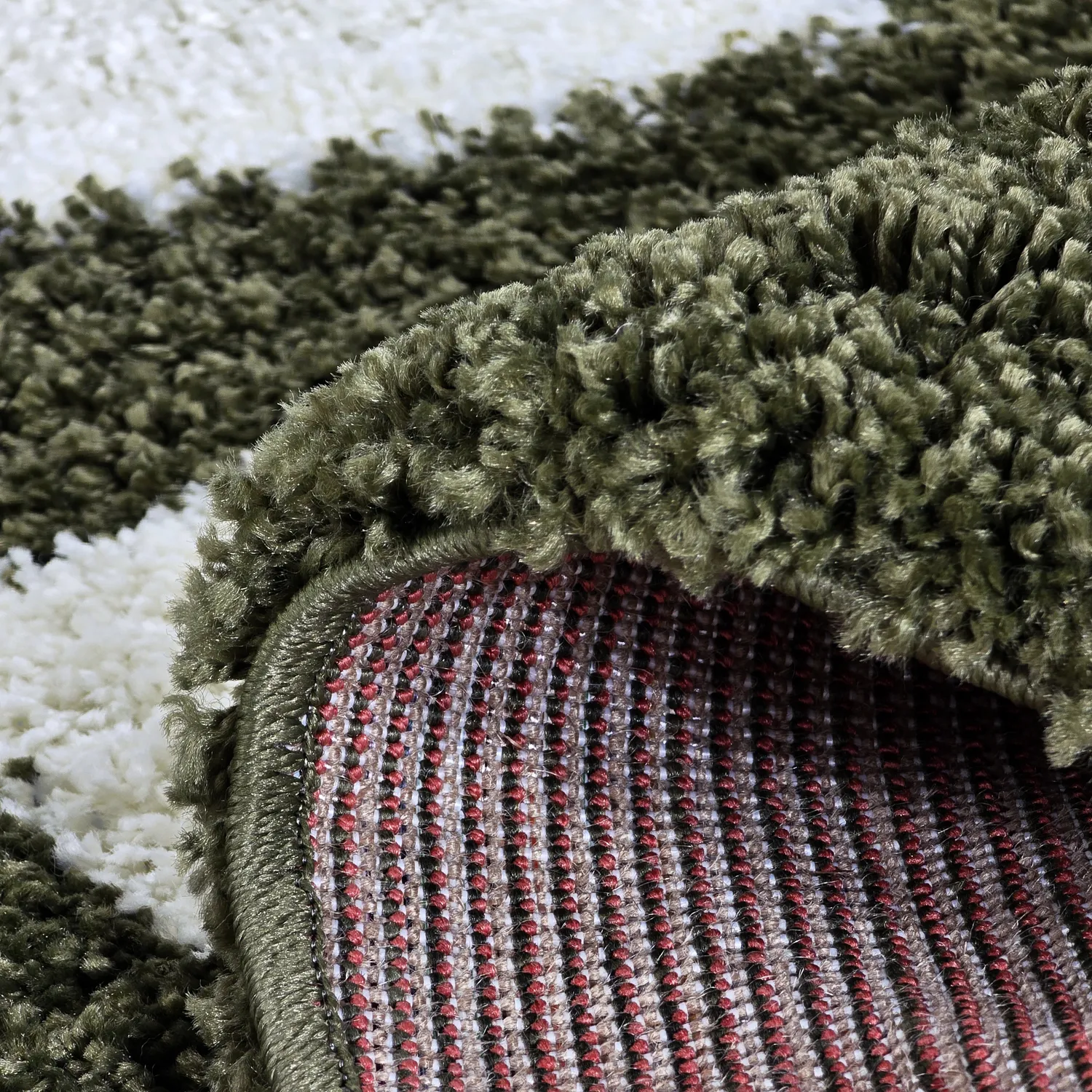 Runde Teppiche - Asilah (grün/weiß)