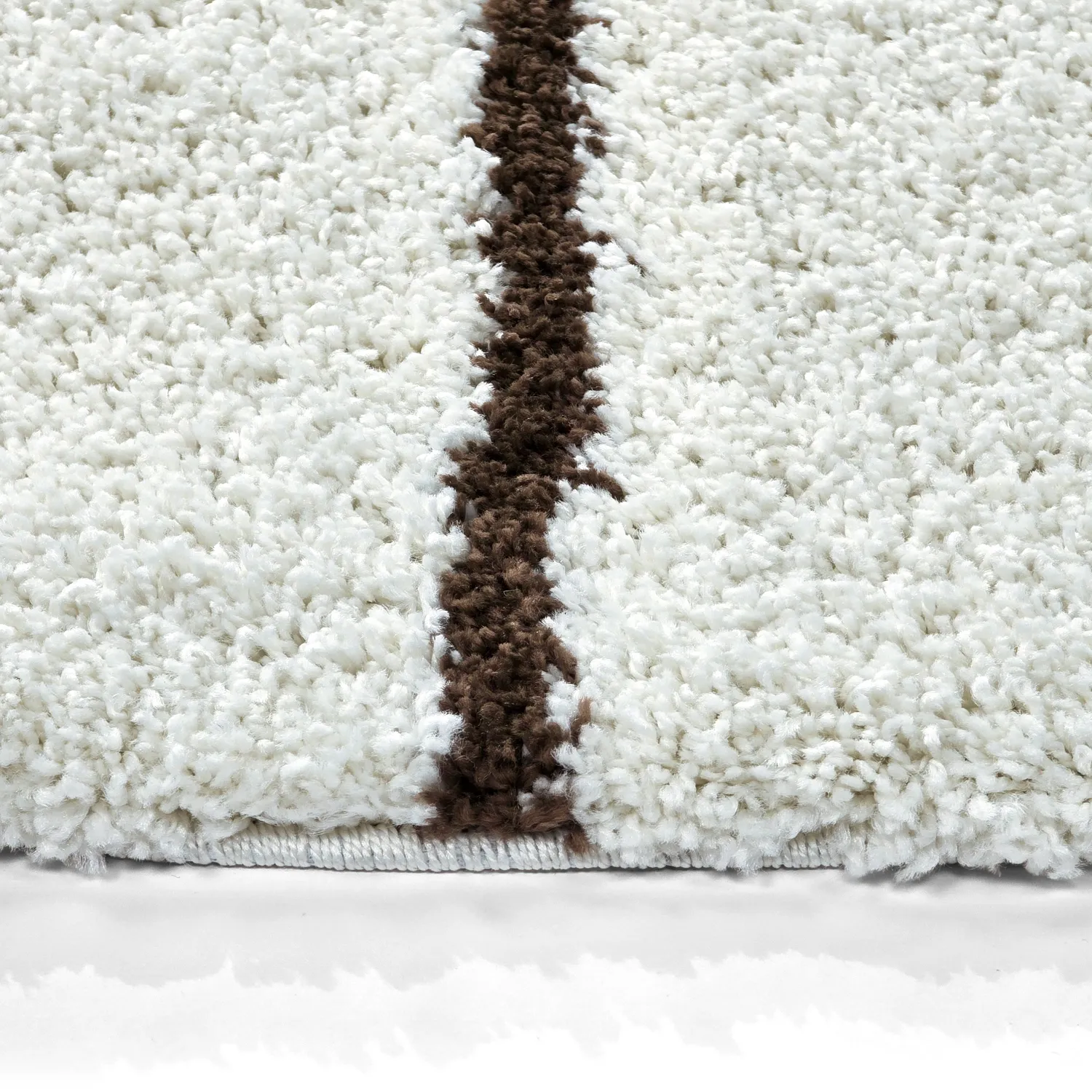 Tapis ronds - Eze (blanc/marron)