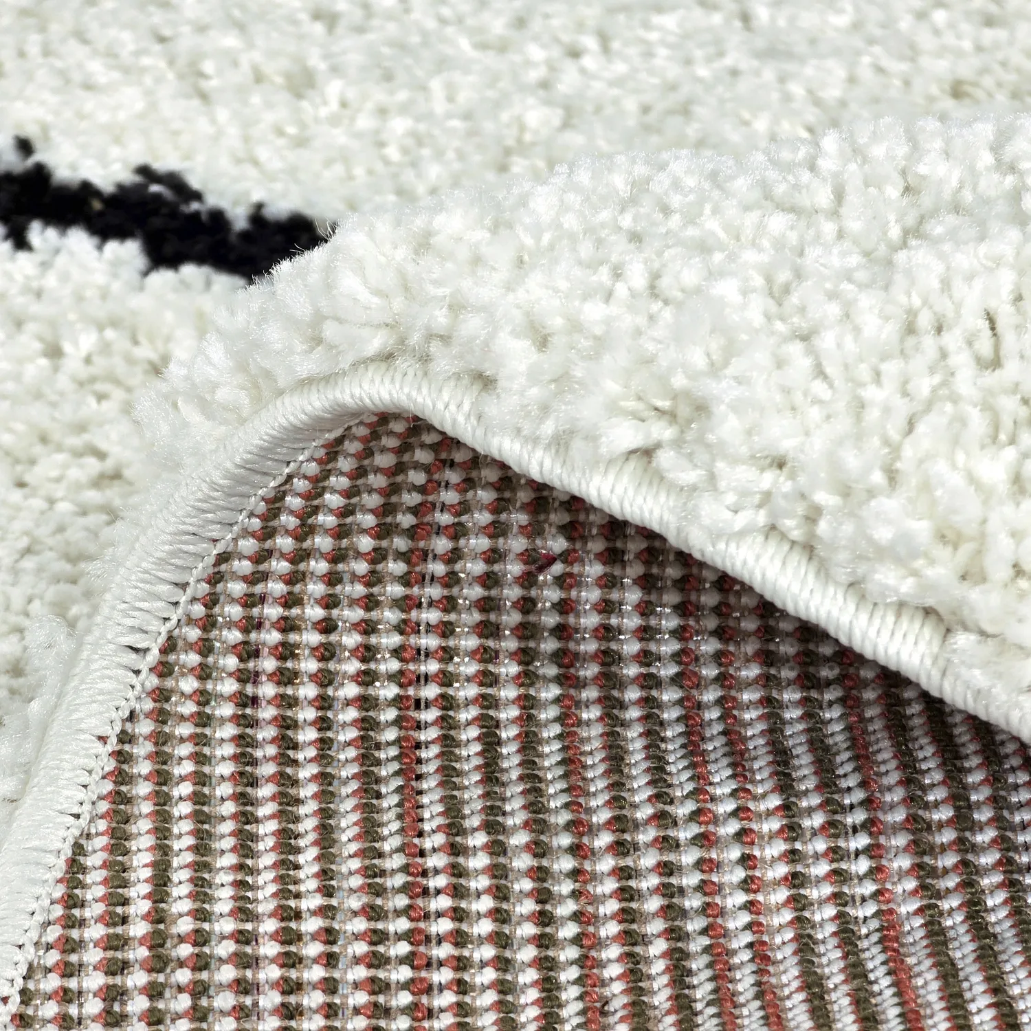 Runde Teppiche - Eze (weiß/schwarz)