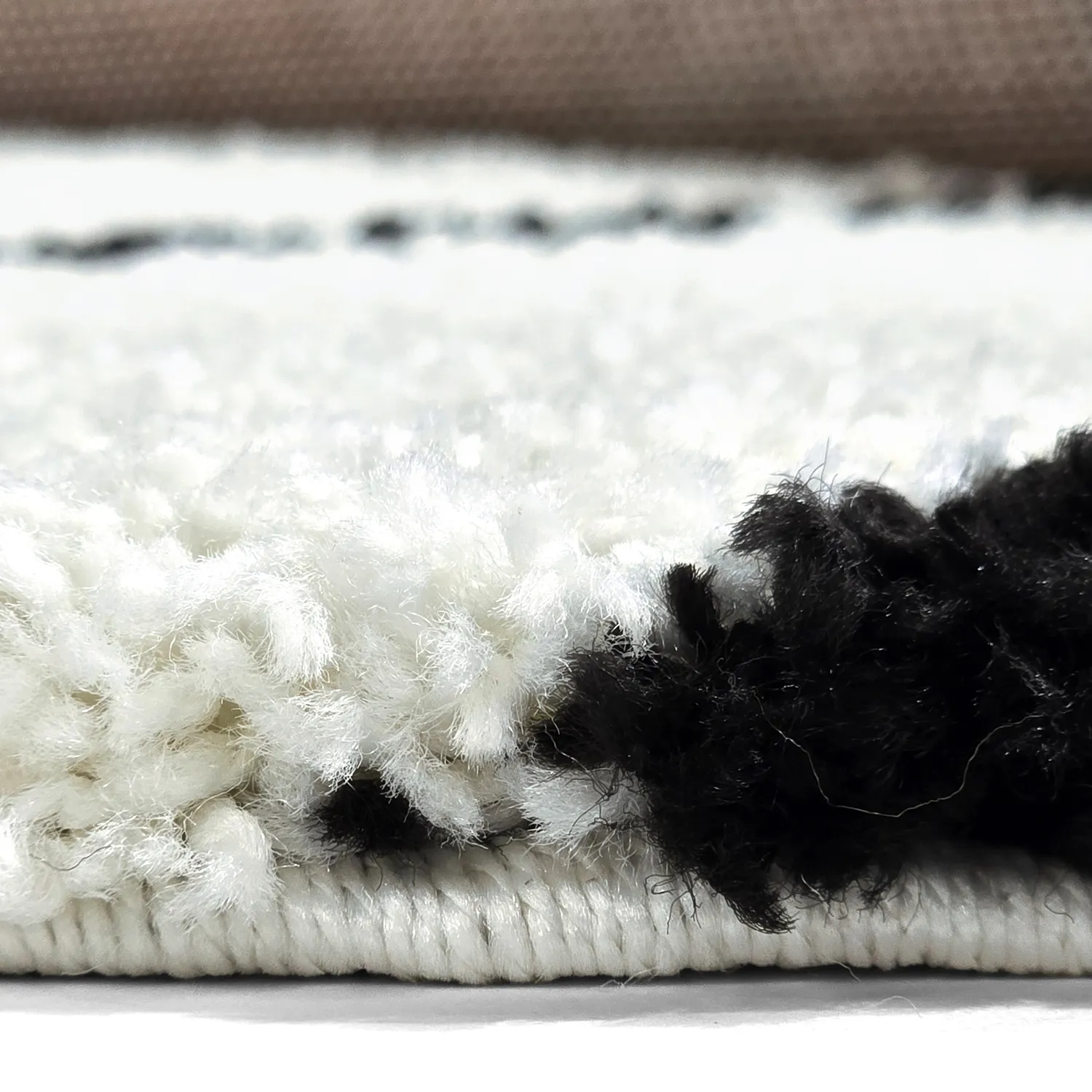 Runde Teppiche - Eze (weiß/schwarz)