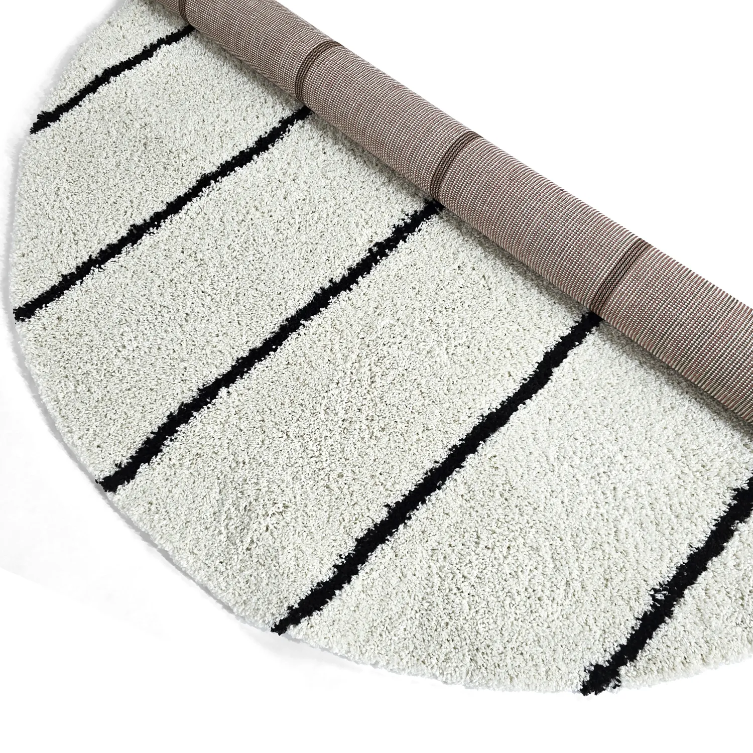 Runde Teppiche - Eze (weiß/schwarz)