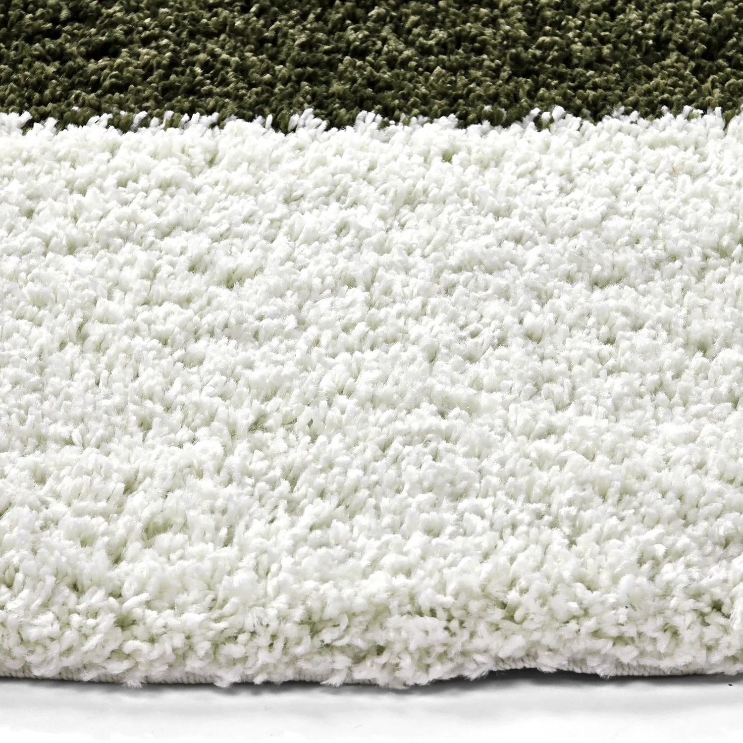 Runde Teppiche - Gordes (grün/weiß)