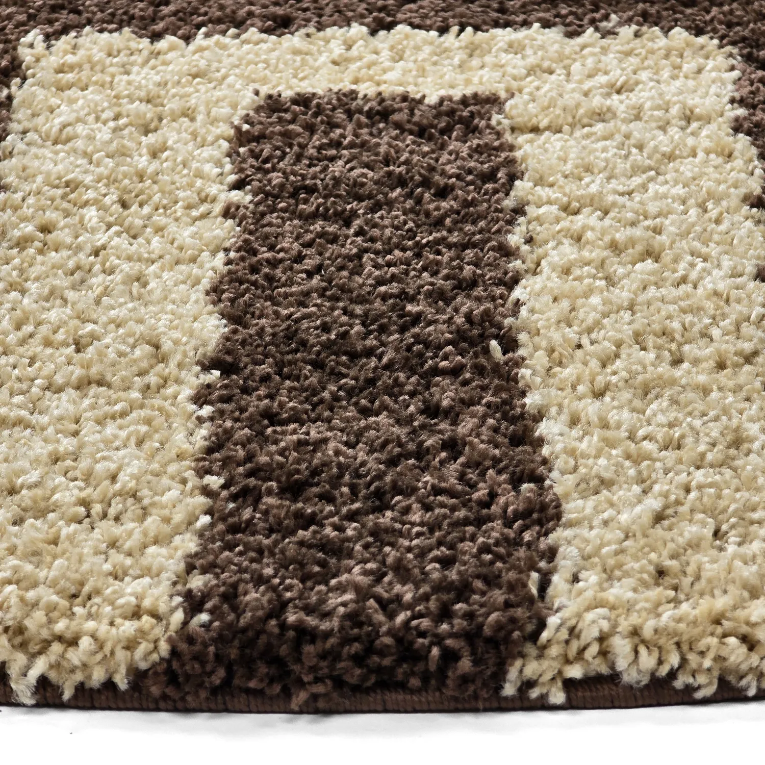 Tapis ronds - Imilchil (beige/marron)
