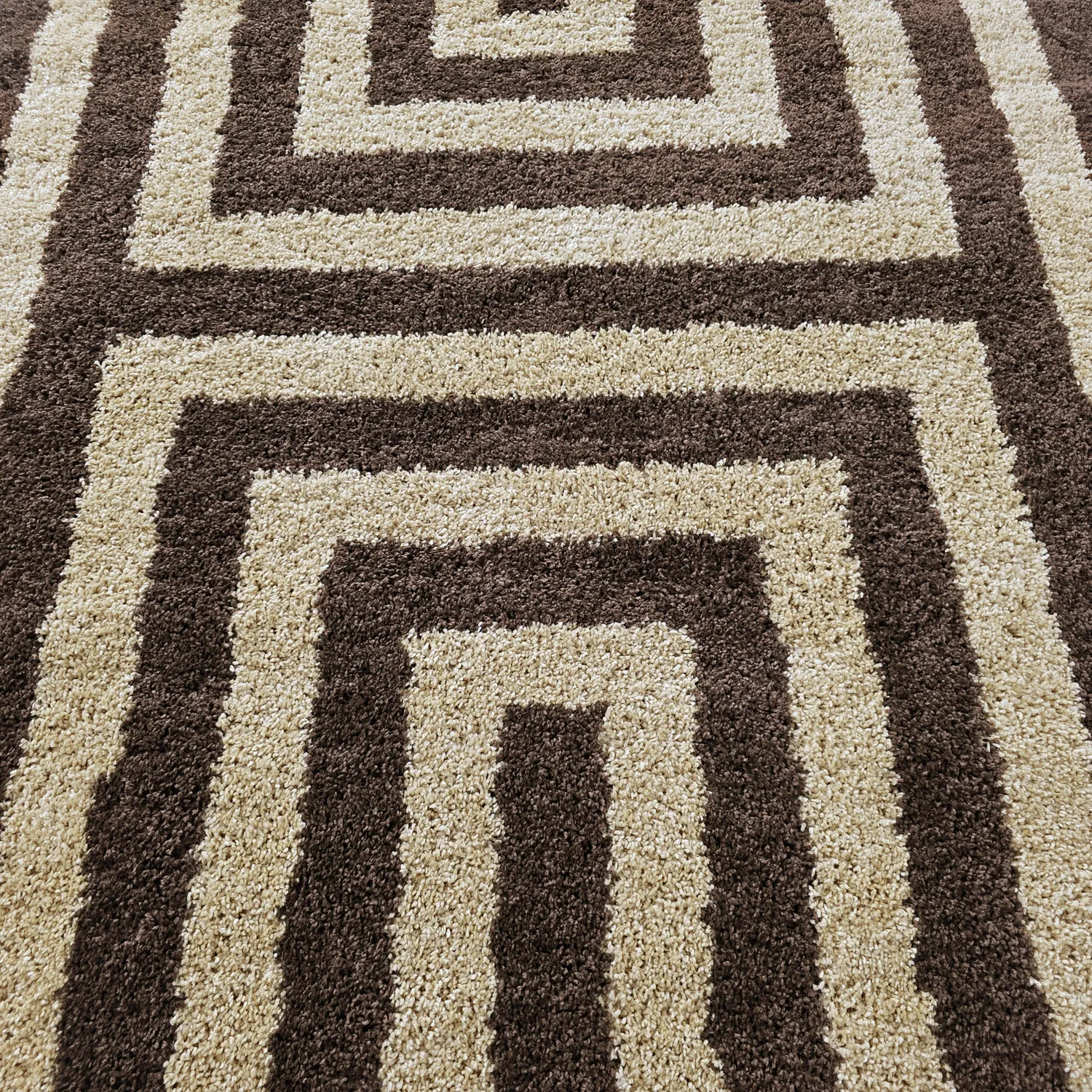 Tapis ronds - Imilchil (beige/marron)