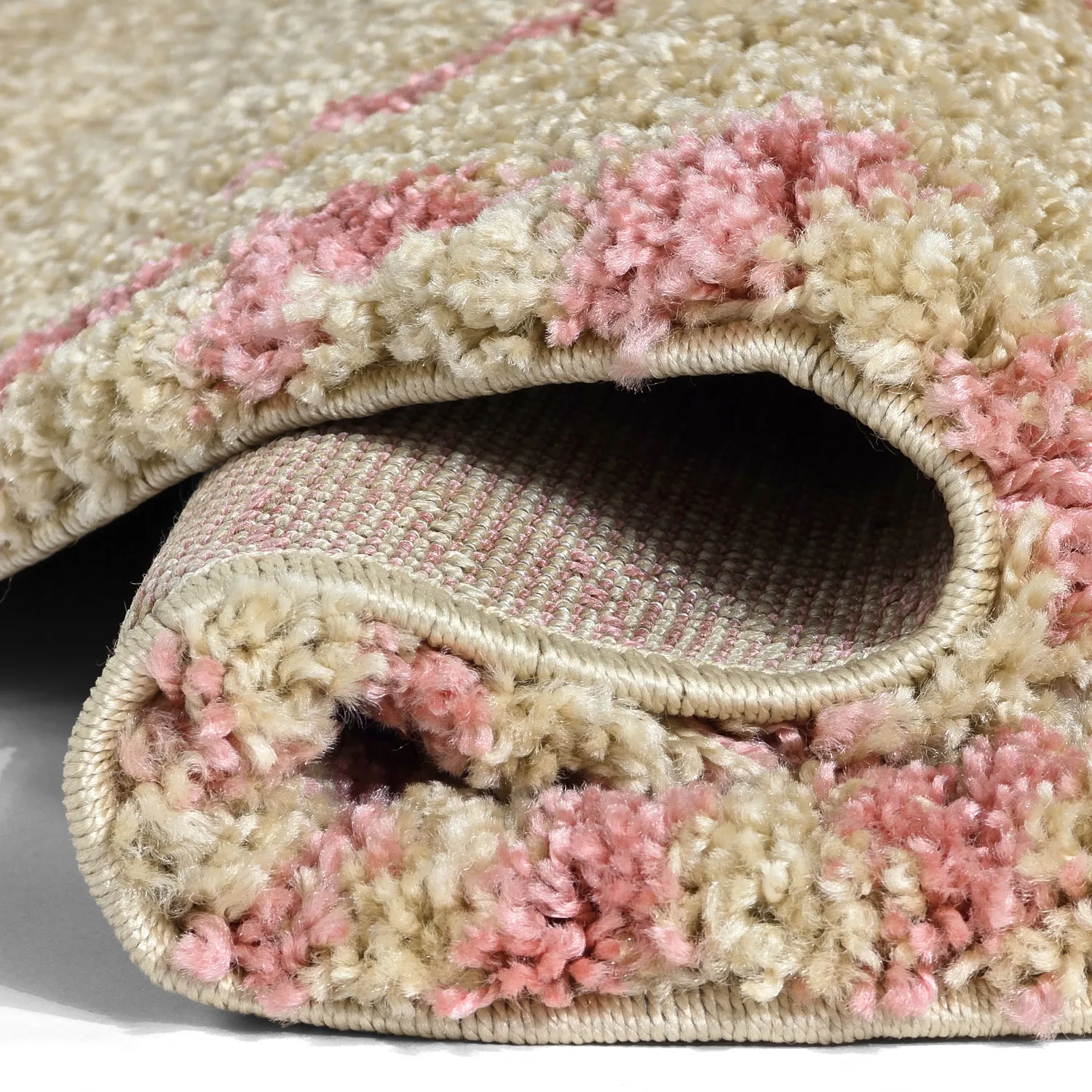 Runde Teppiche - Tiznit (beige/rosa)