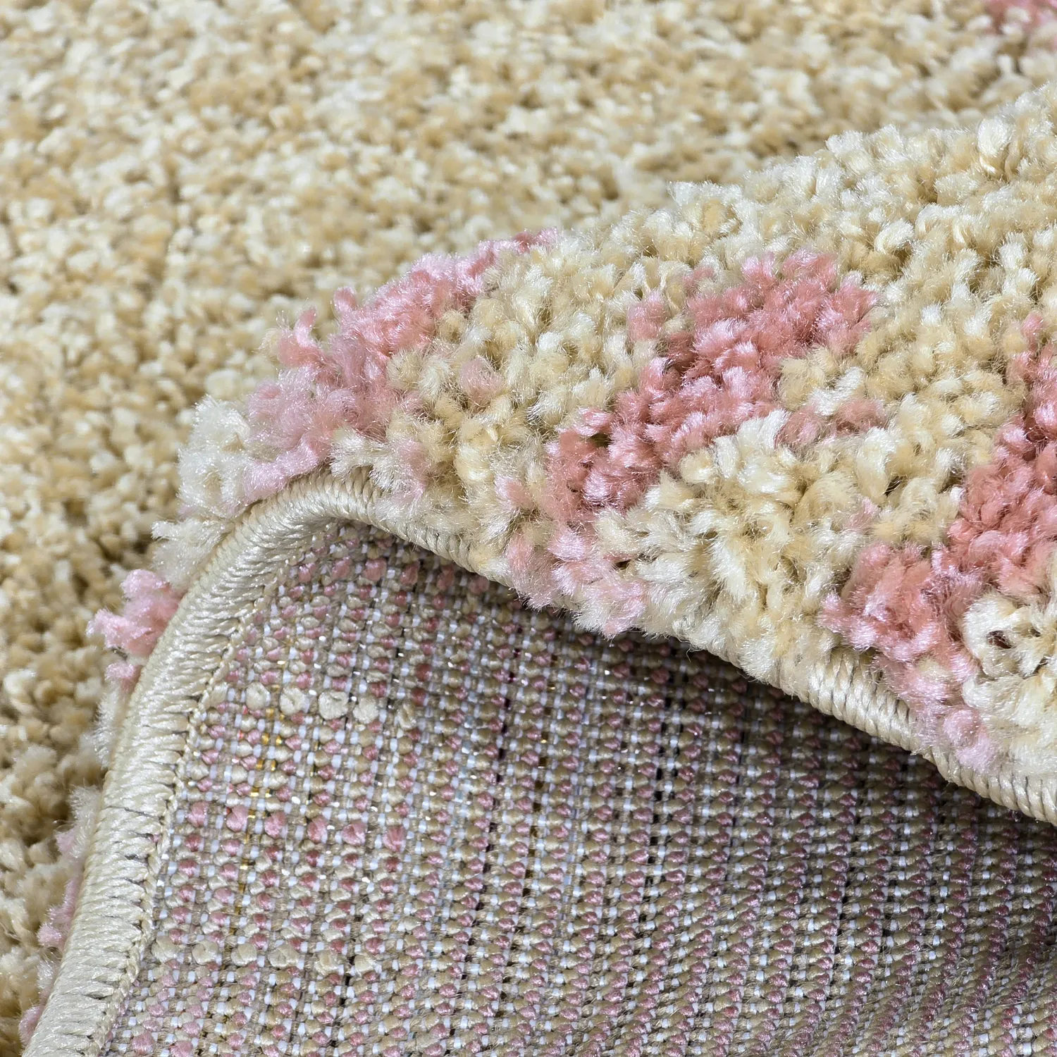 Runde Teppiche - Tiznit (beige/rosa)