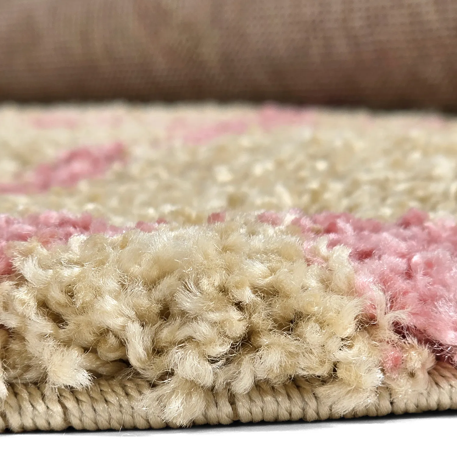 Runde Teppiche - Tiznit (beige/rosa)