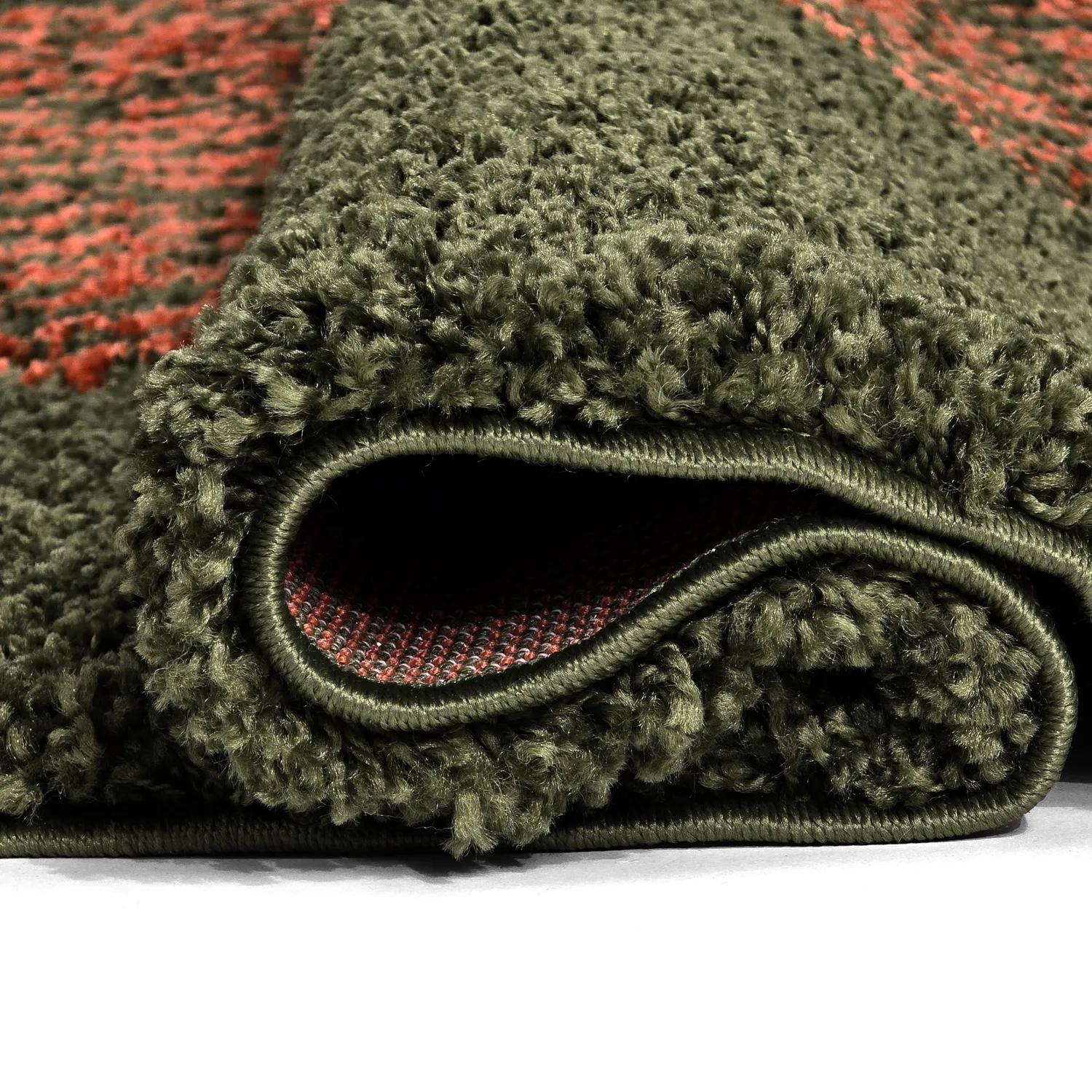 Runde Teppiche - Zagora (grün/orange)