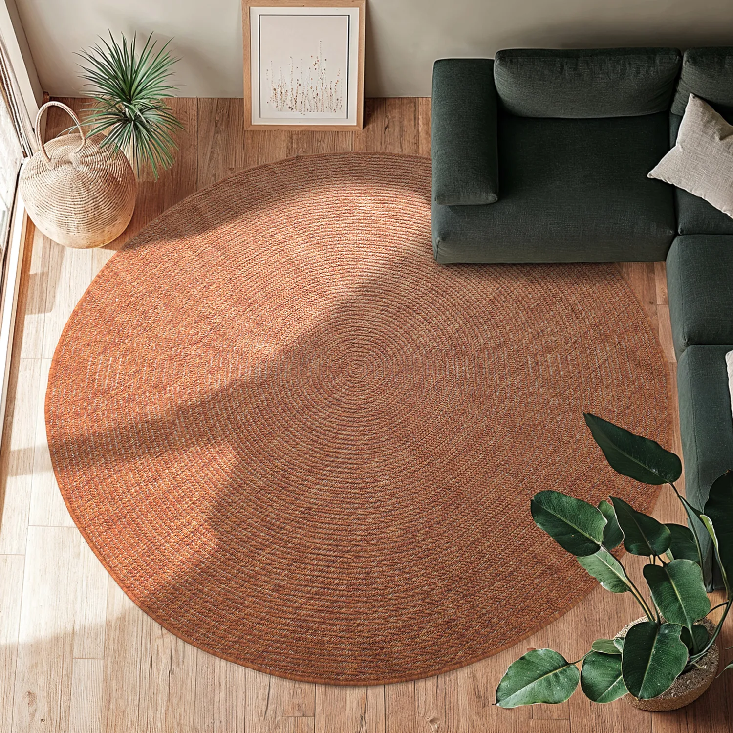 Rund Teppich - Indoor/Outdoor Arlo (orange)