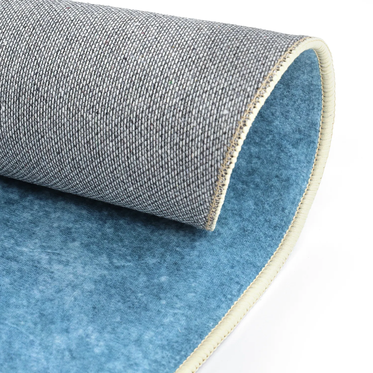 Tapis rond - Lynton (bleu)