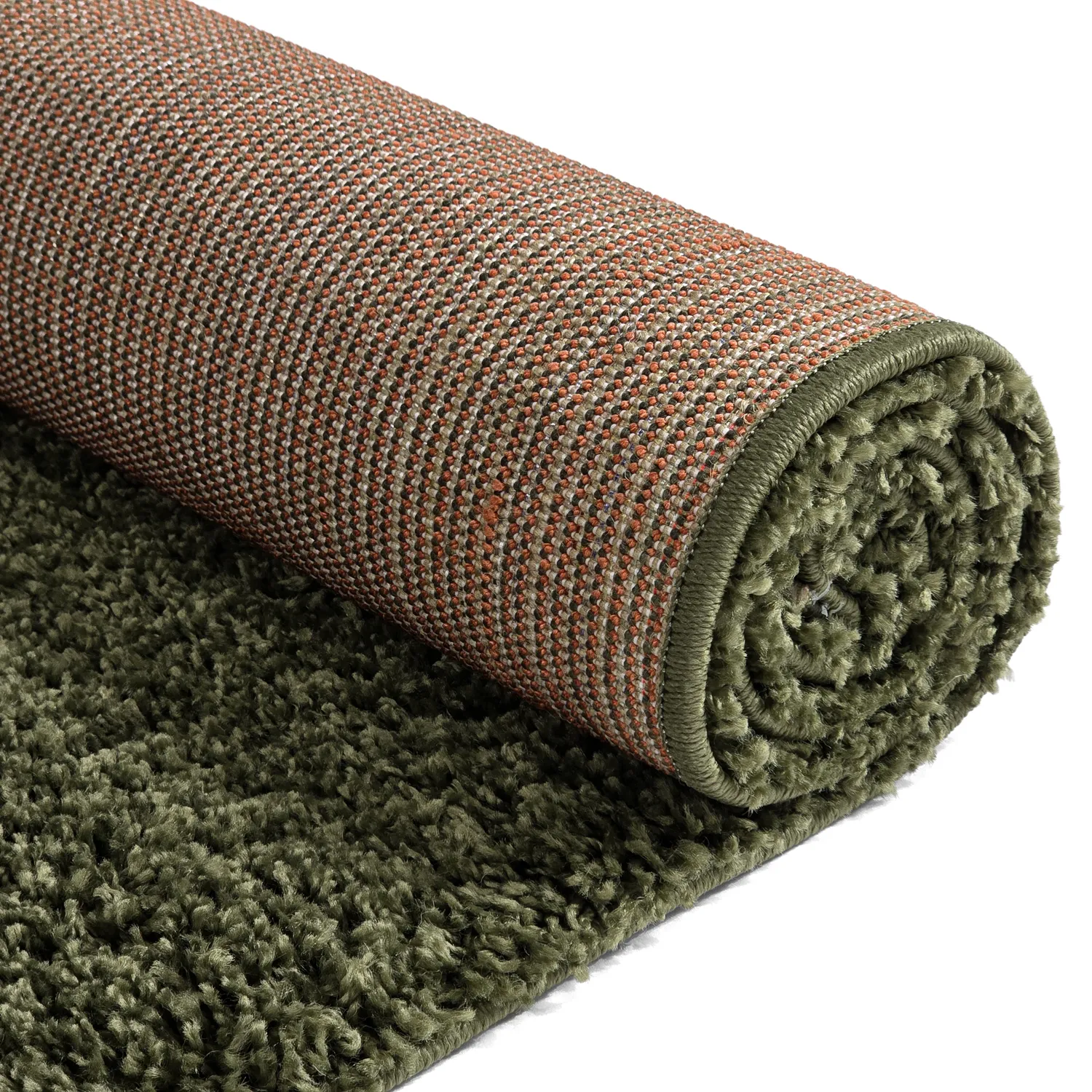 Hochflorteppiche - Alsace (grün/weiß/orange)