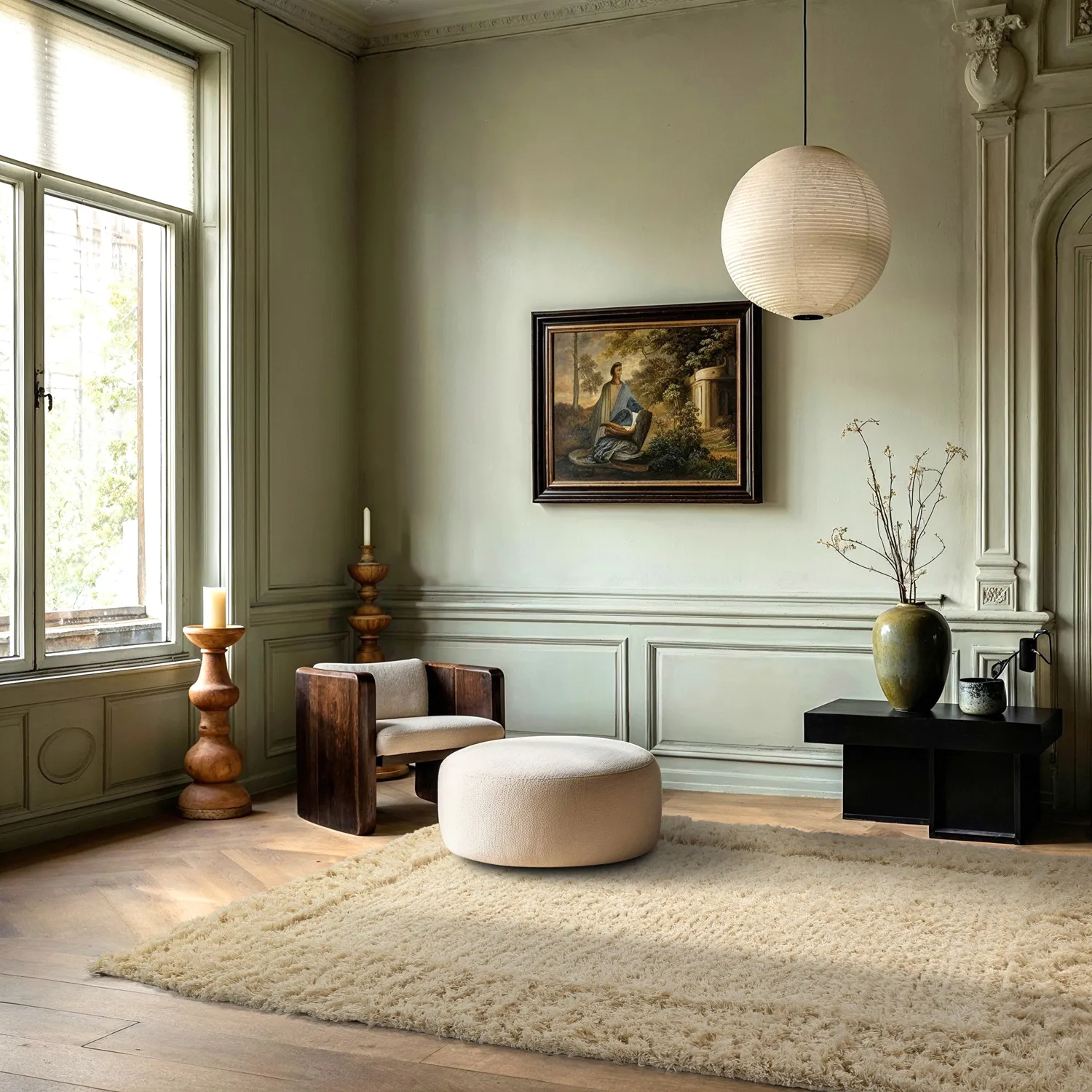 Hochflorteppiche - Melilla Hand Woven Wool Shaggy (natur)