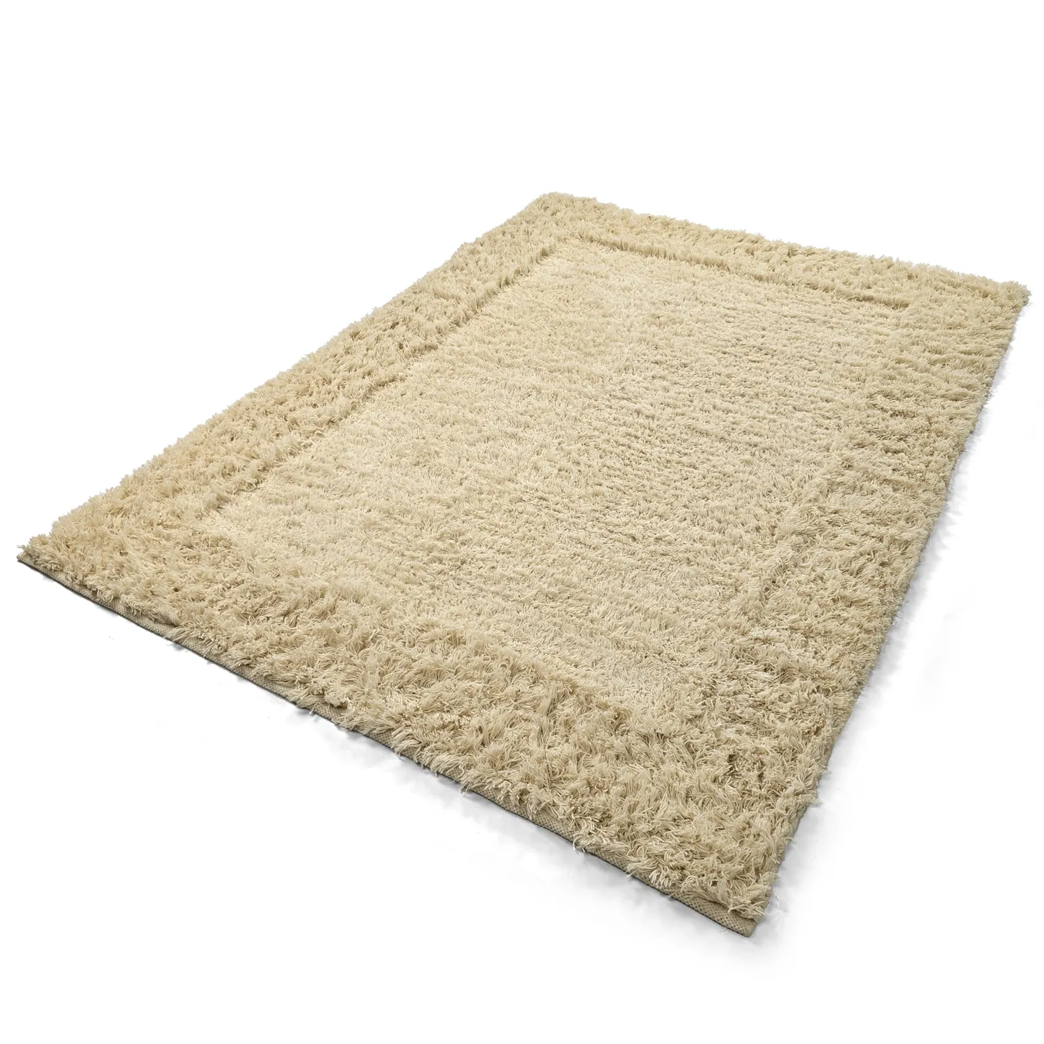 Hochflorteppiche - Melilla Hand Woven Wool Shaggy (natur)